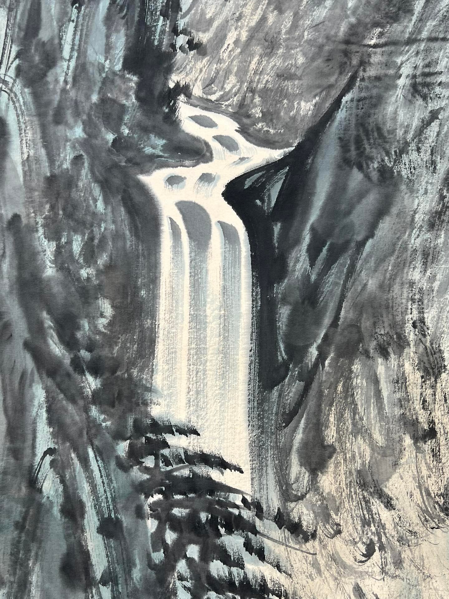 Chinese scroll painting Fu Baoshi