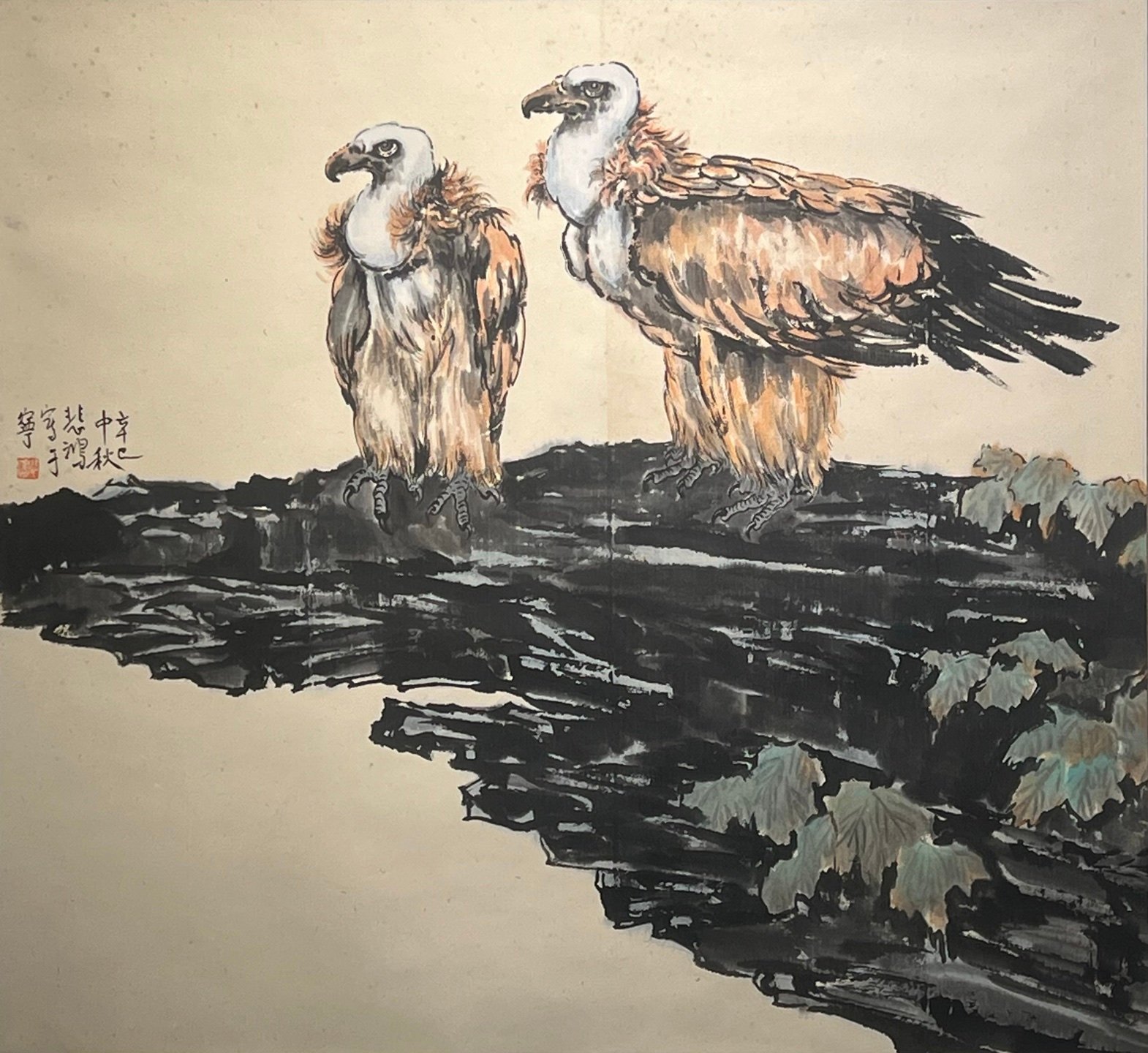 Chinese scroll painting Xu Beihong