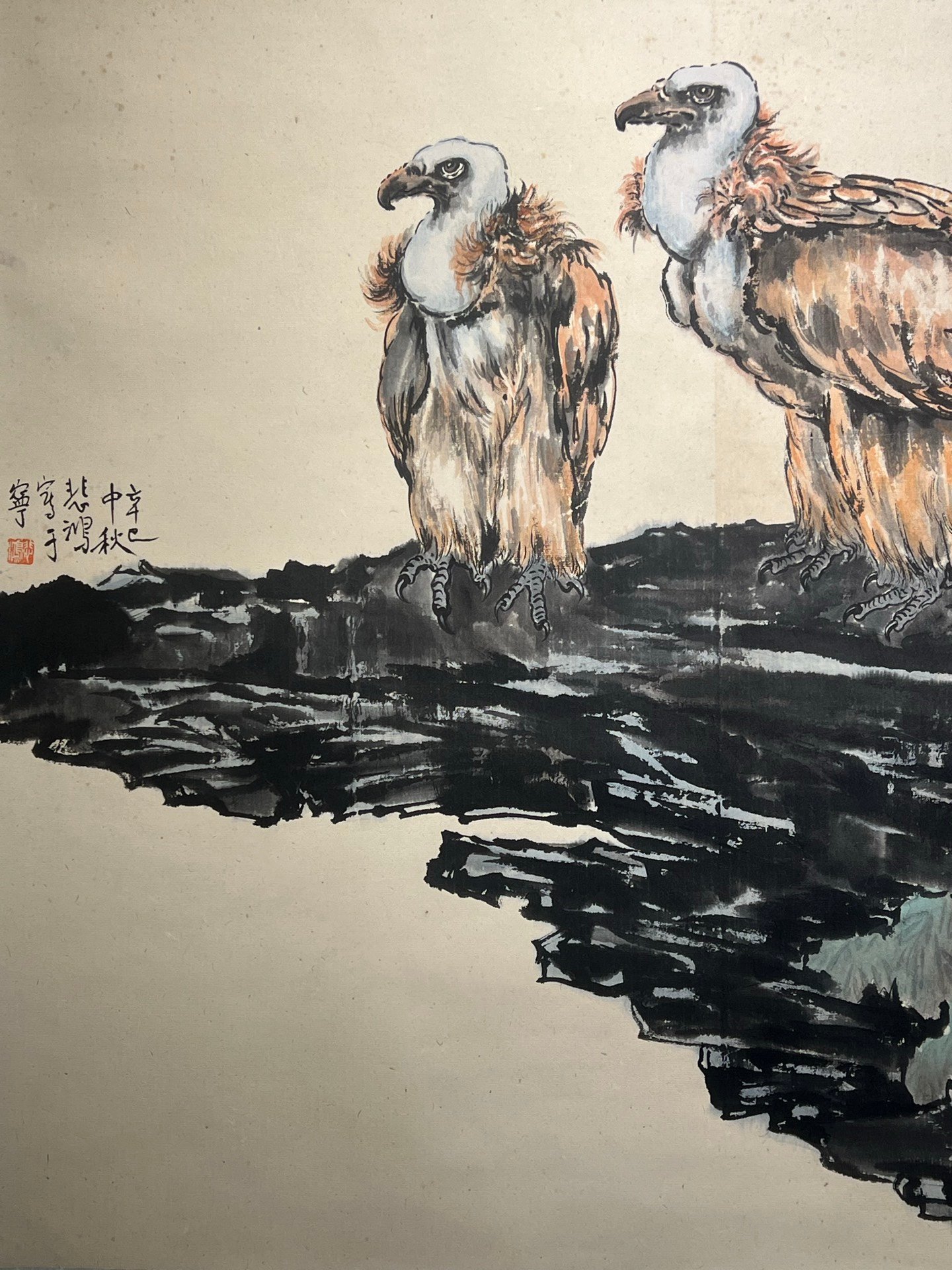 Chinese scroll painting Xu Beihong