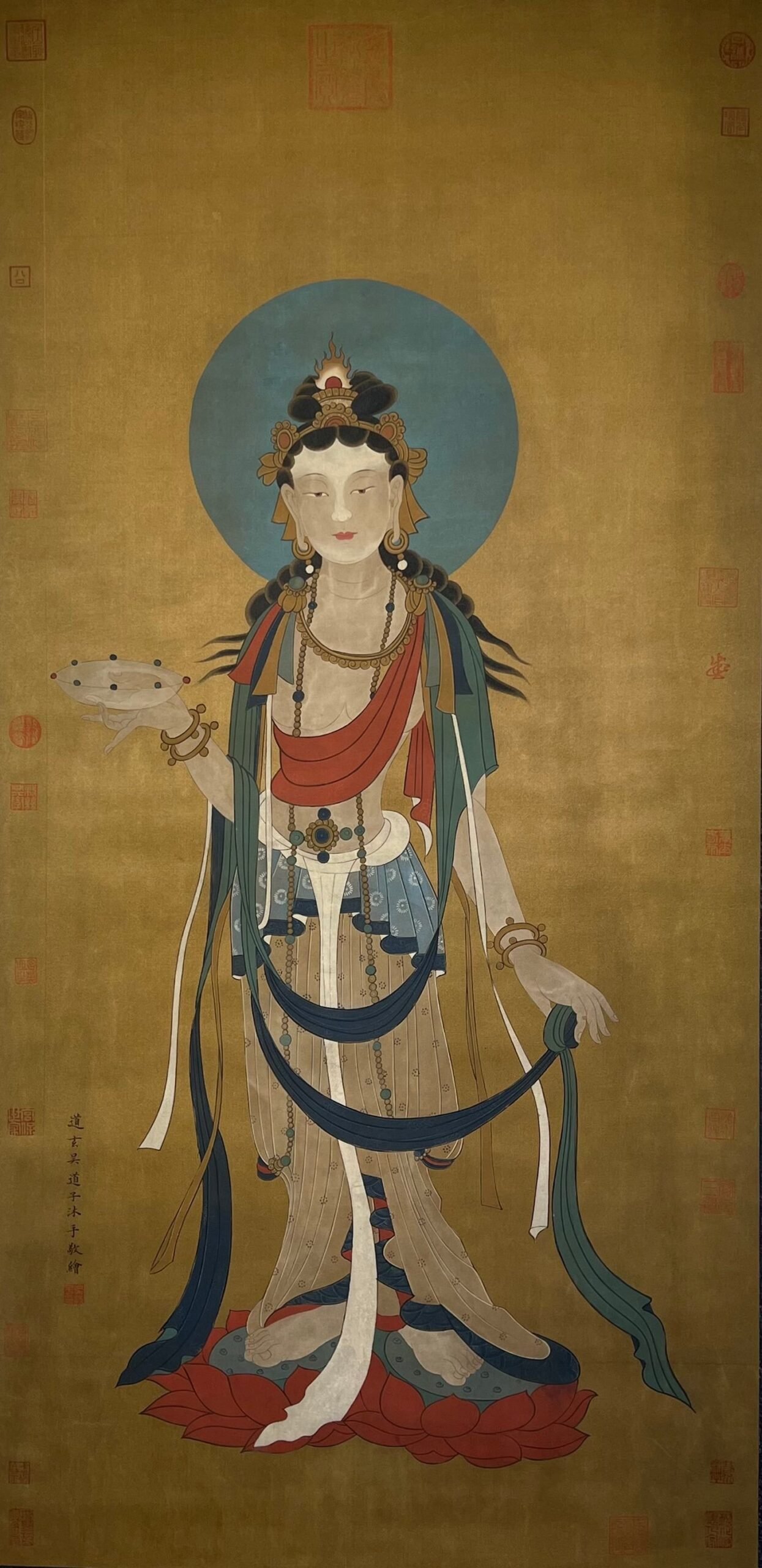 Chinese scroll painting Wu Daozi