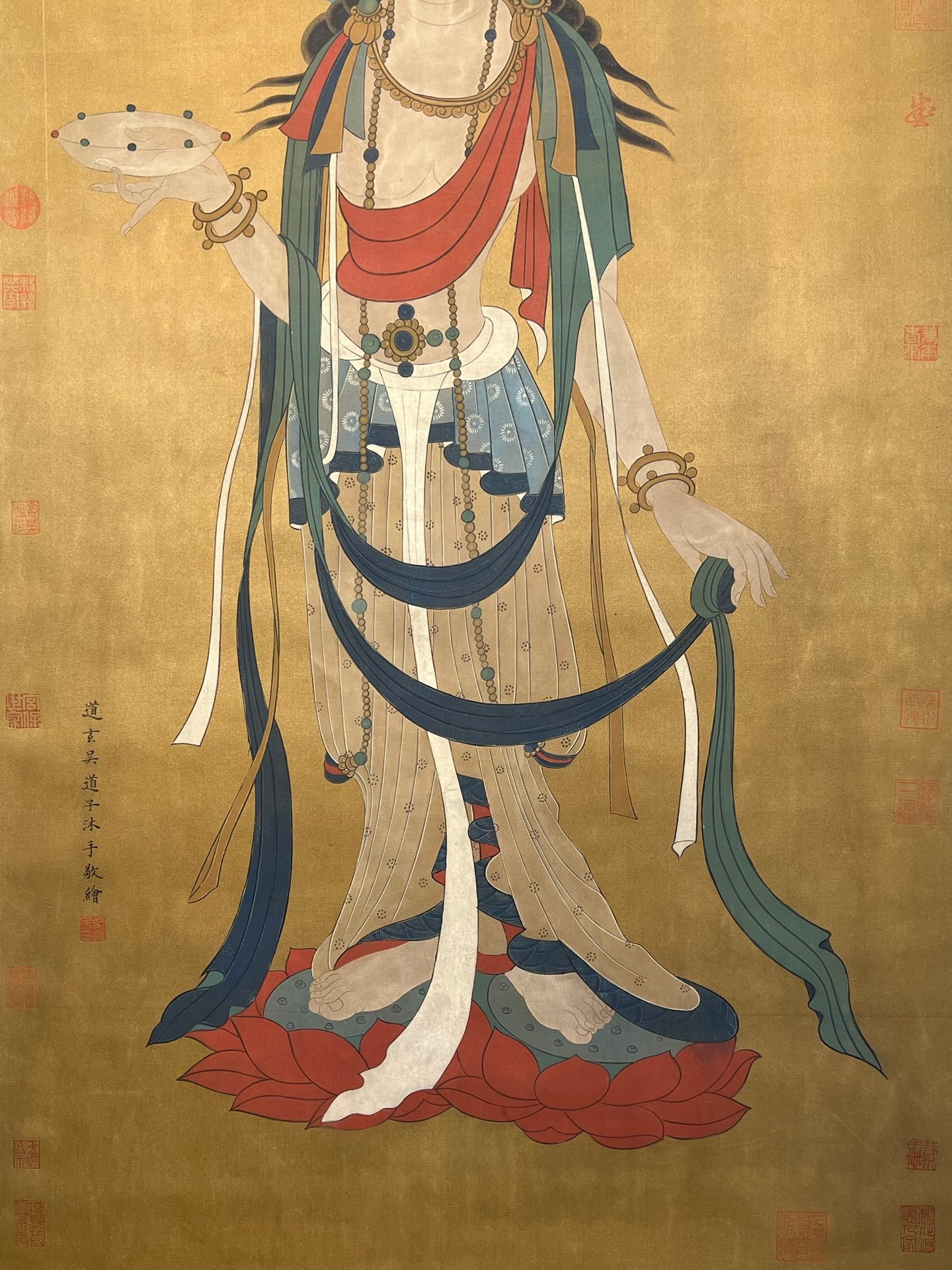 Chinese scroll painting Wu Daozi