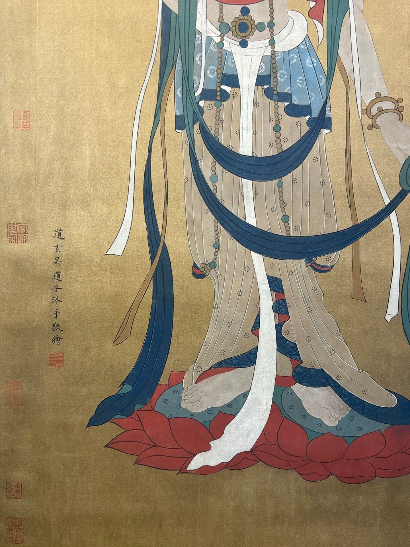 Chinese scroll painting Wu Daozi