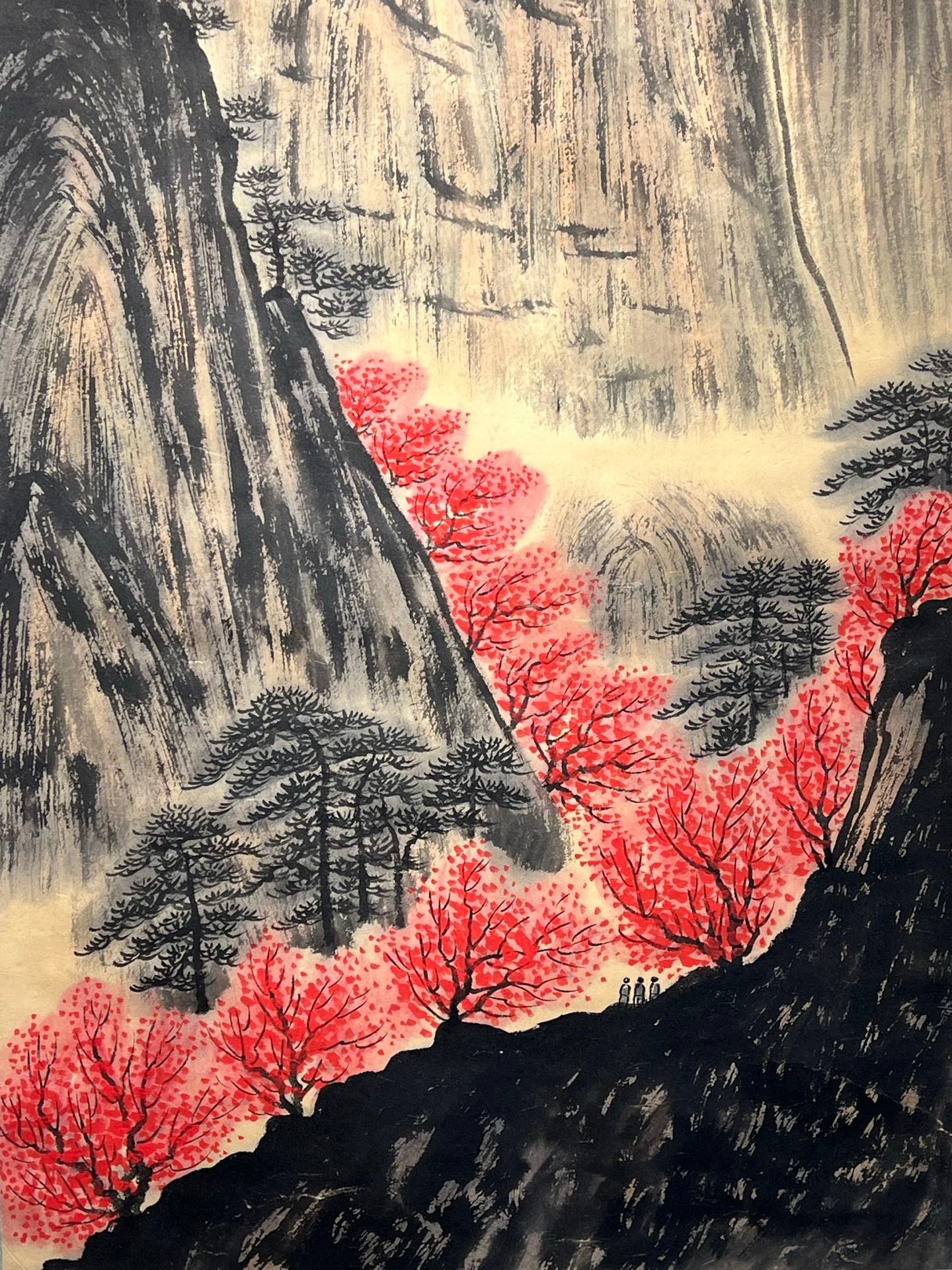 Chinese scroll painting Fu Baoshi