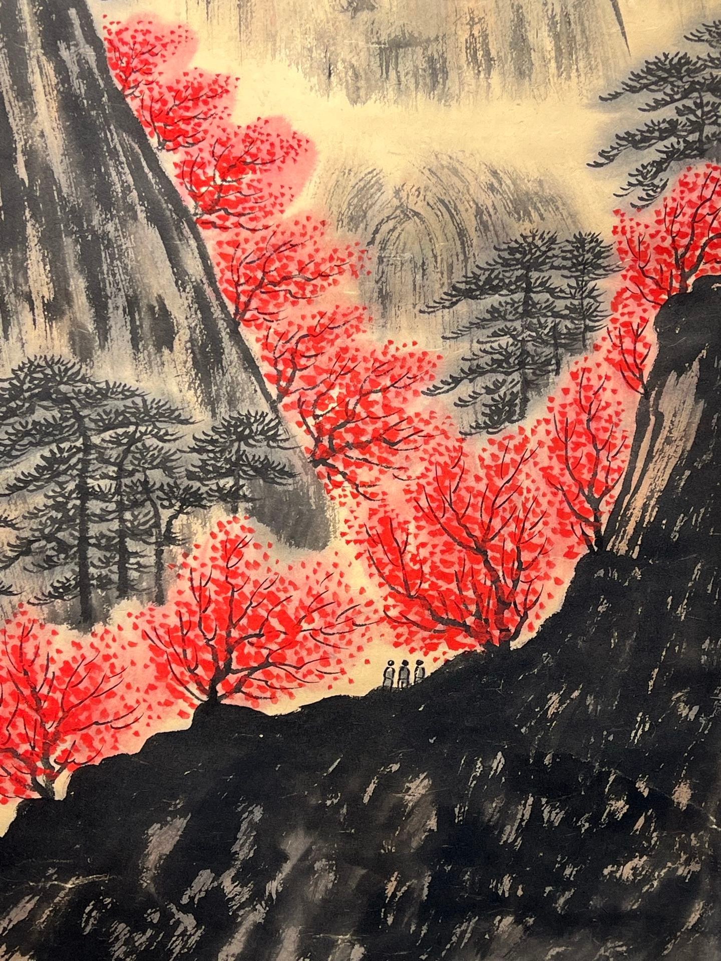 Chinese scroll painting Fu Baoshi