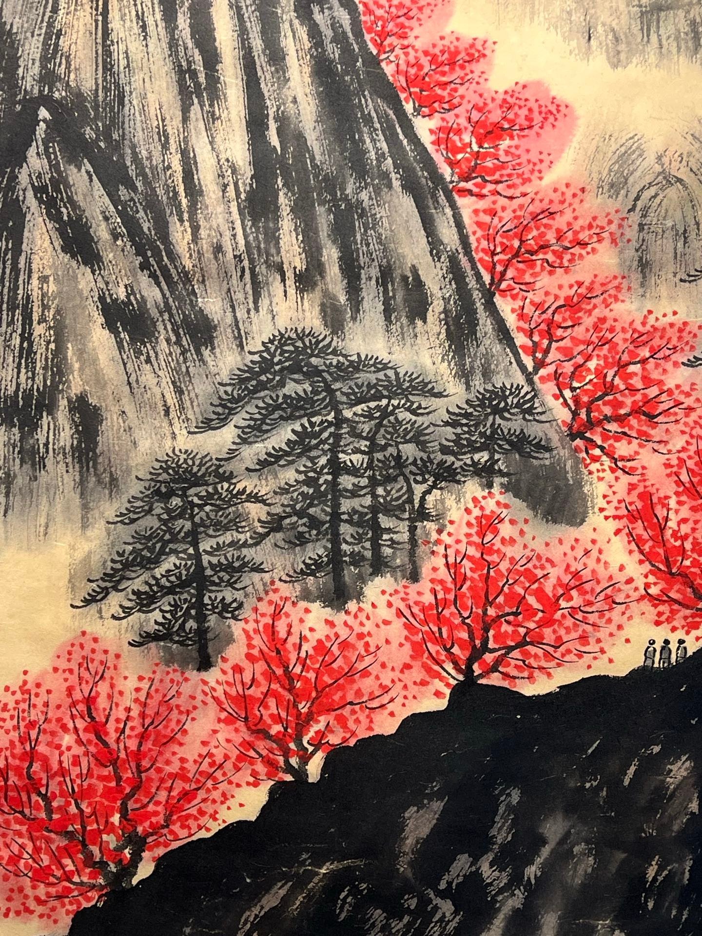 Chinese scroll painting Fu Baoshi