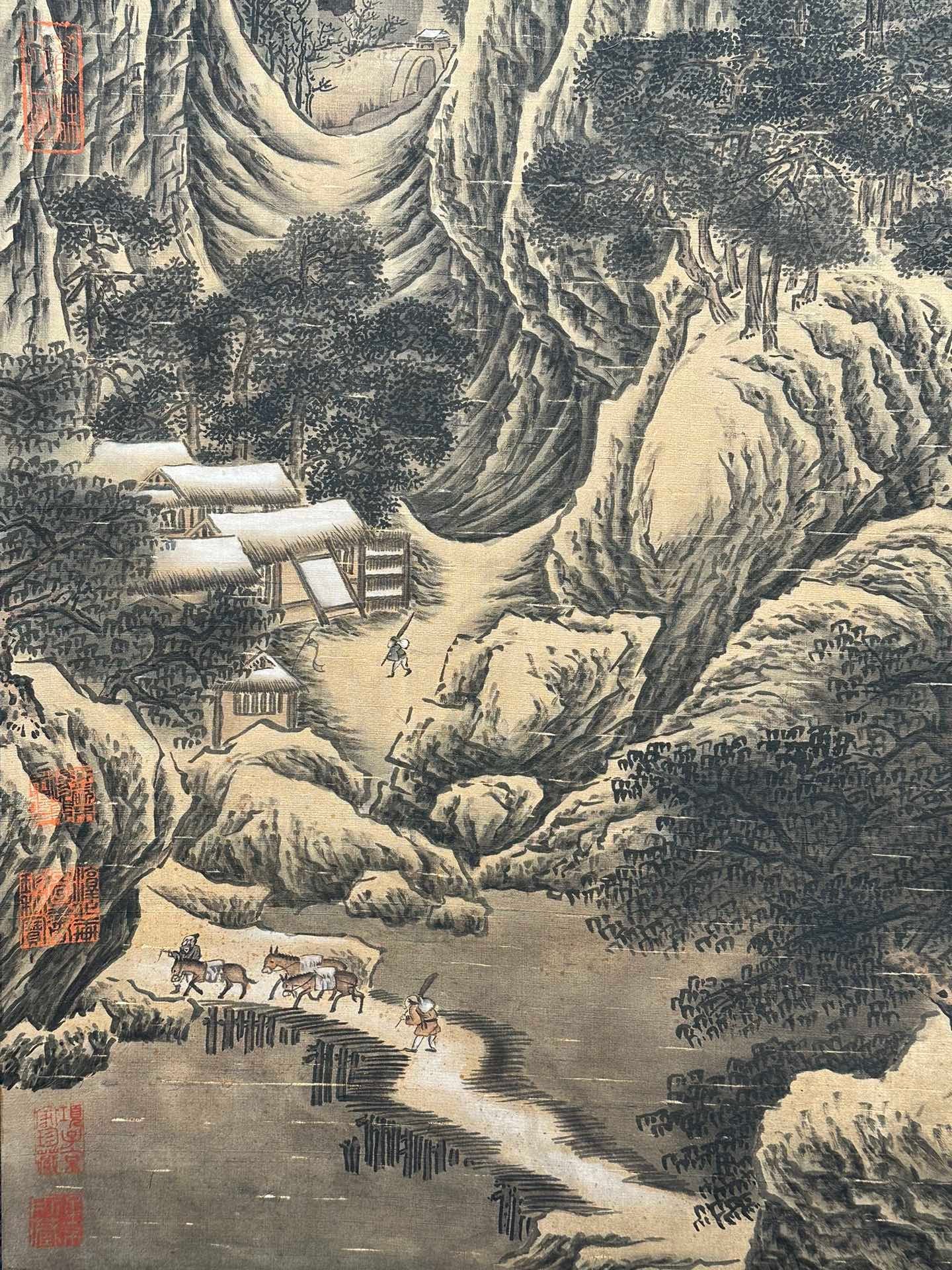 Chinese scroll painting Giant Ran