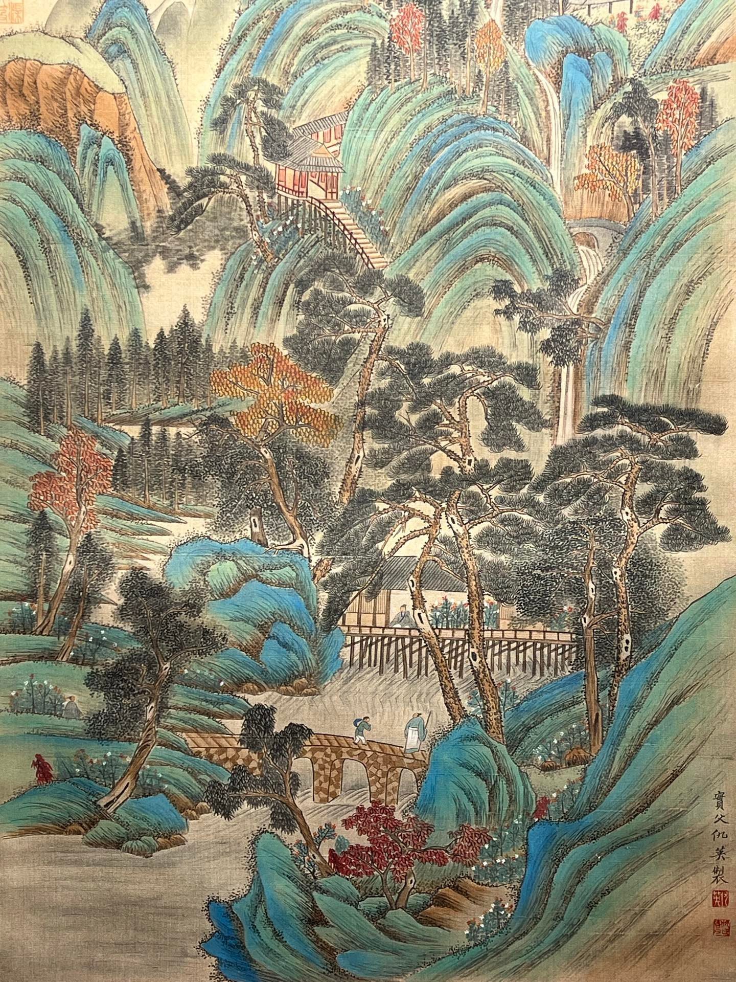 Chinese scroll painting Qiu Ying