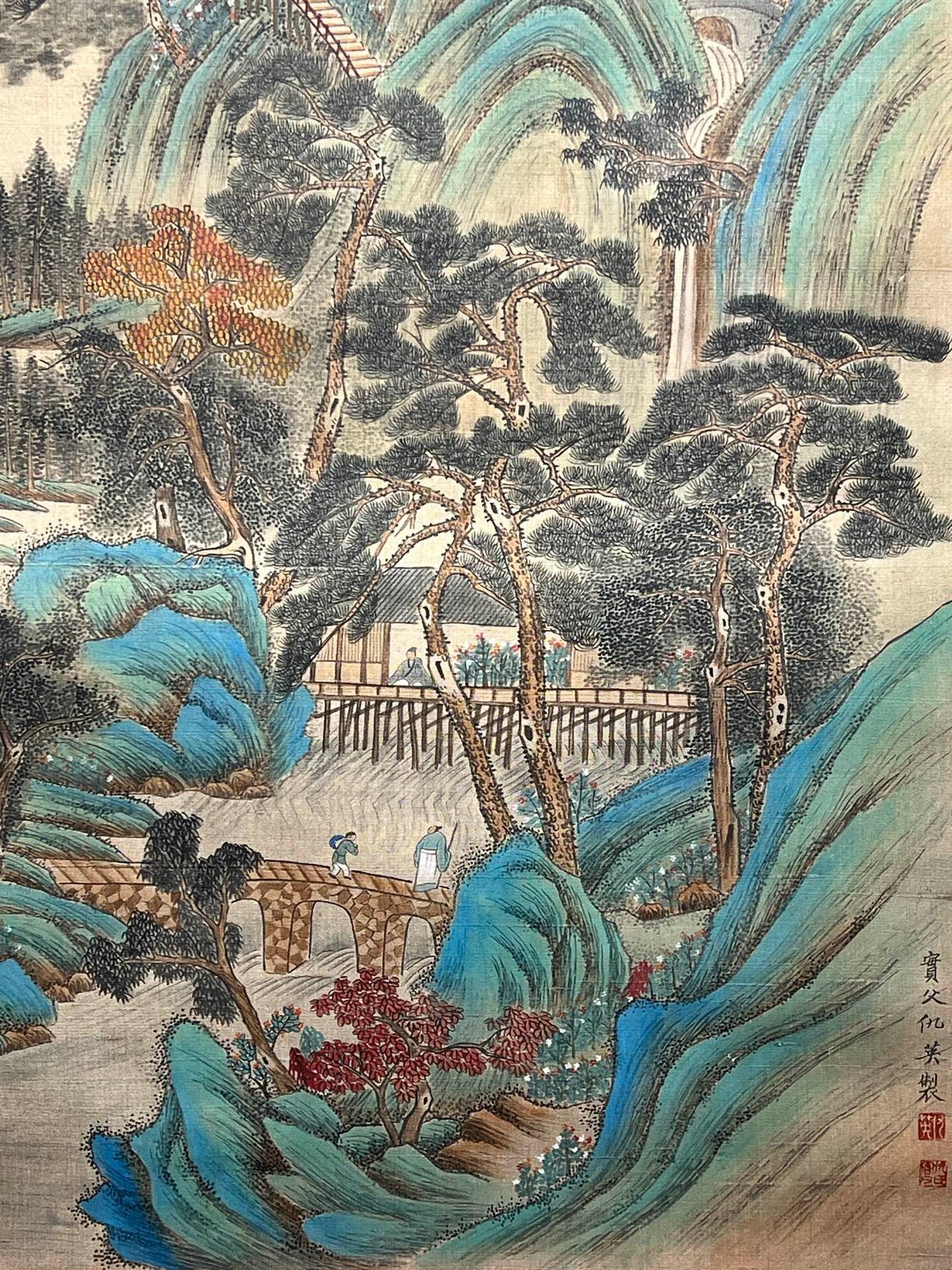 Chinese scroll painting Qiu Ying