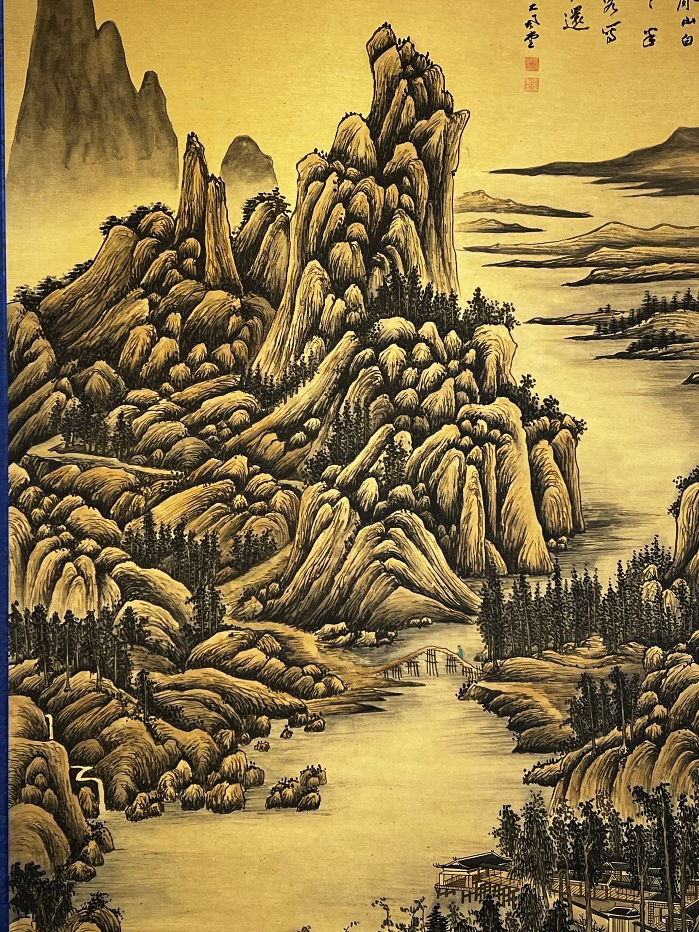 Chinese scroll painting Zhang Daqian