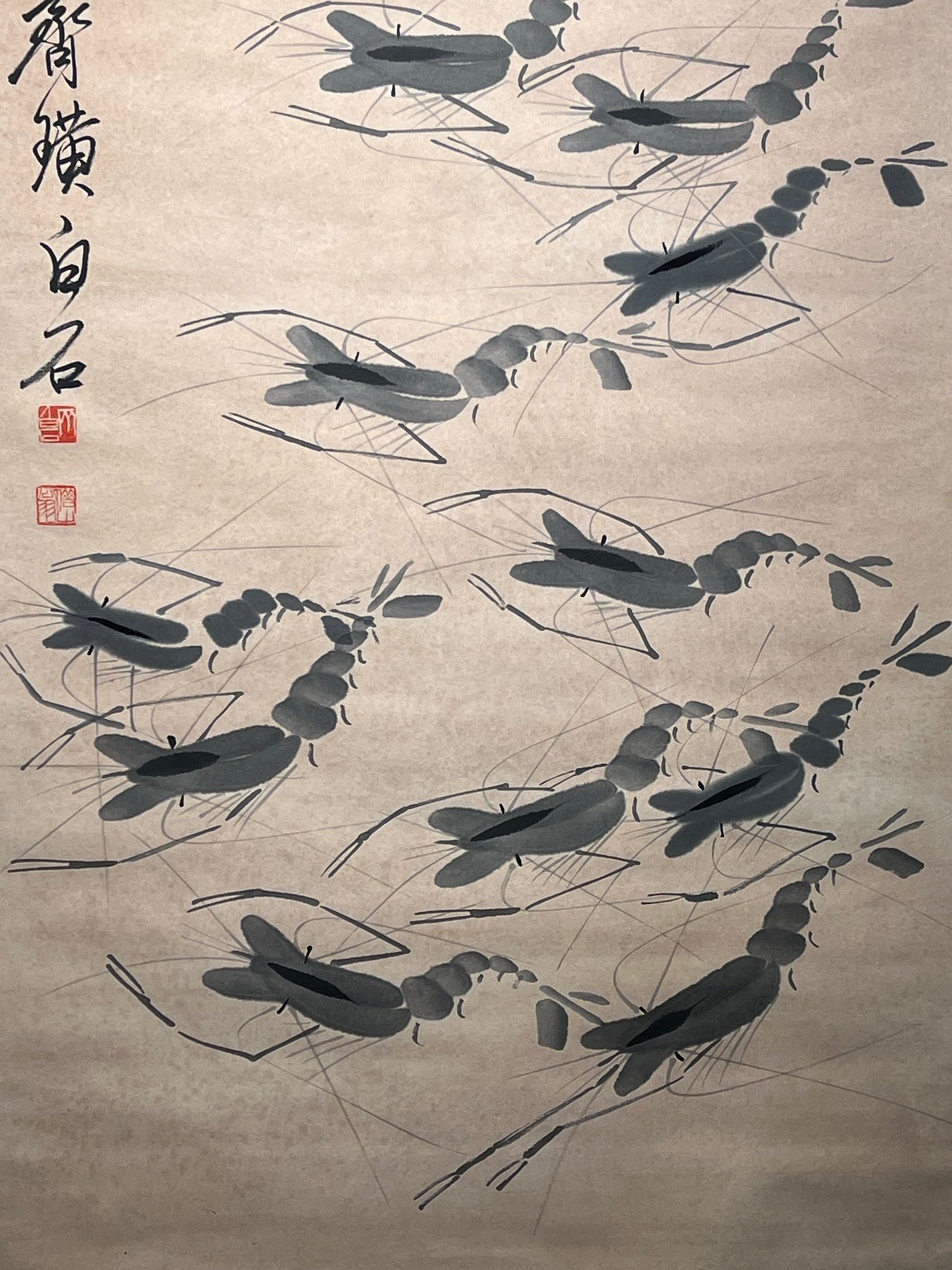 Chinese scroll painting Qi Baishi