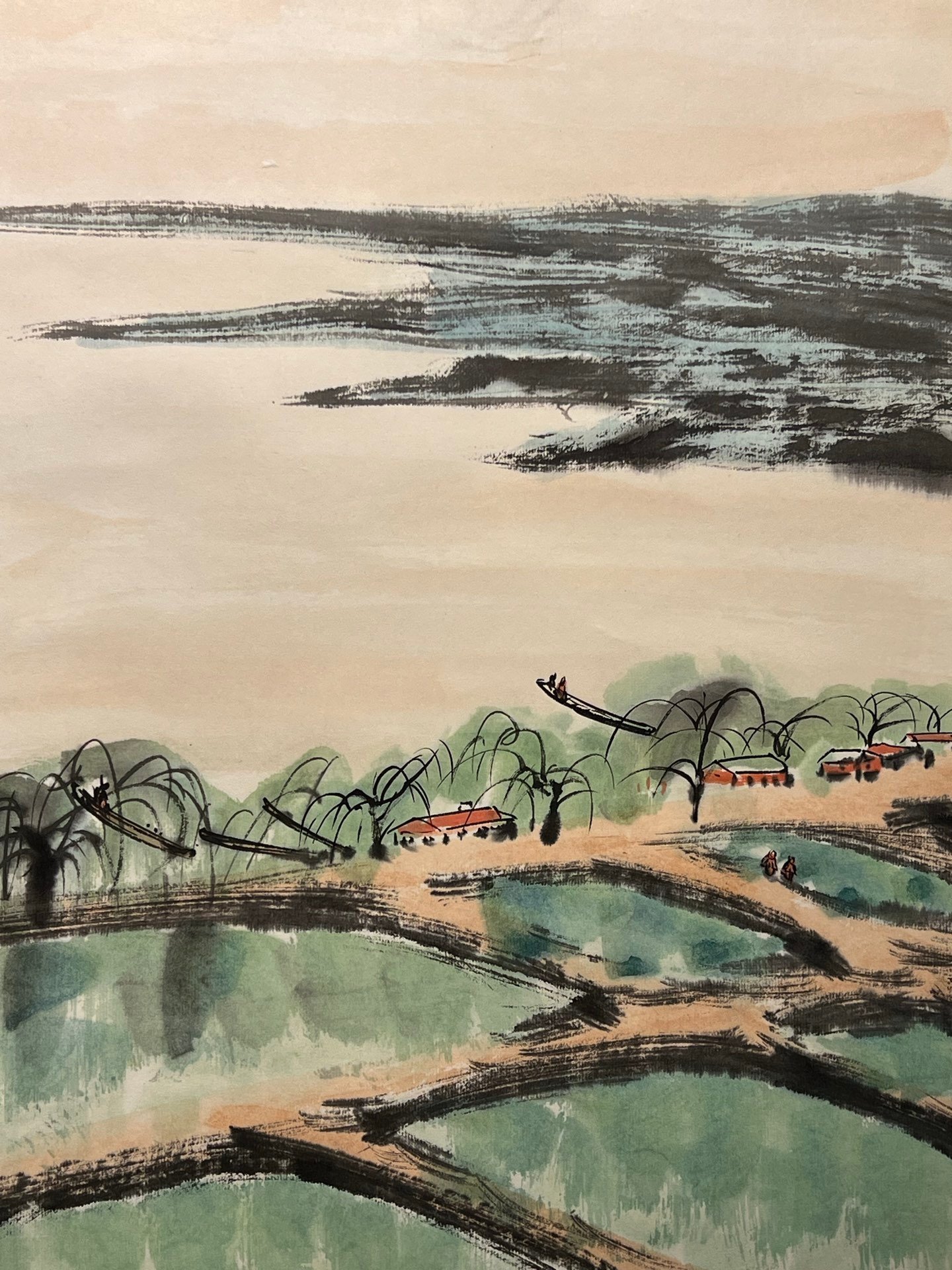 Chinese scroll painting Wu Guanzhong