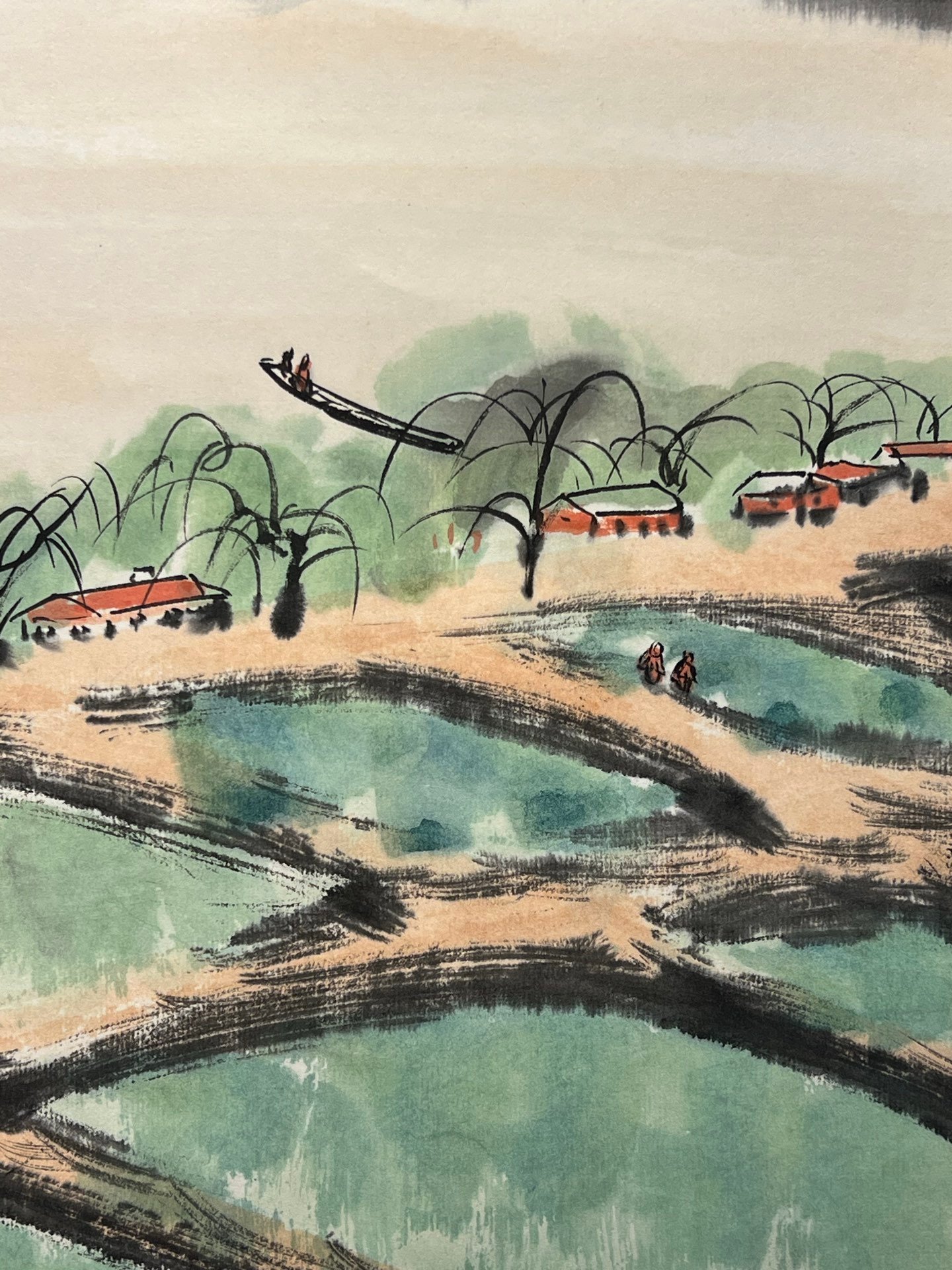 Chinese scroll painting Wu Guanzhong