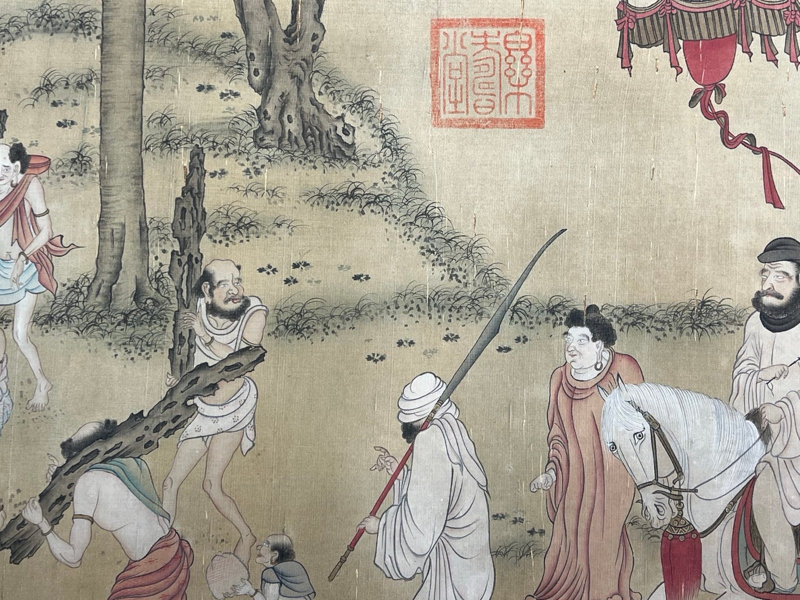 Chinese scroll painting Yan Liben