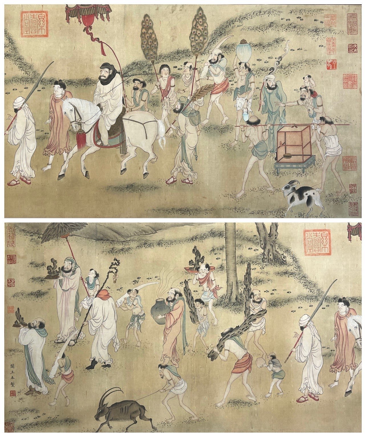 Chinese scroll painting Yan Liben