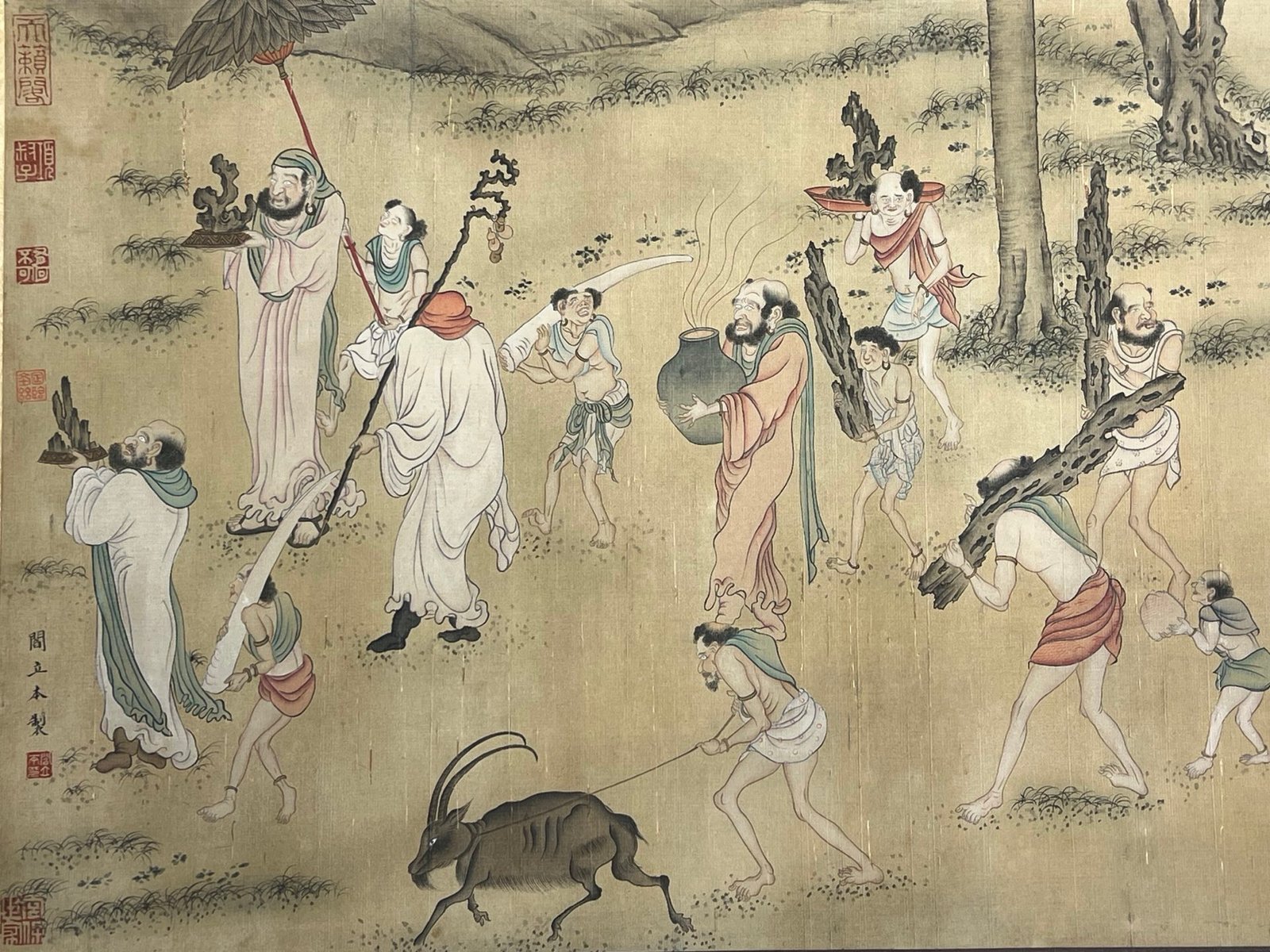 Chinese scroll painting Yan Liben