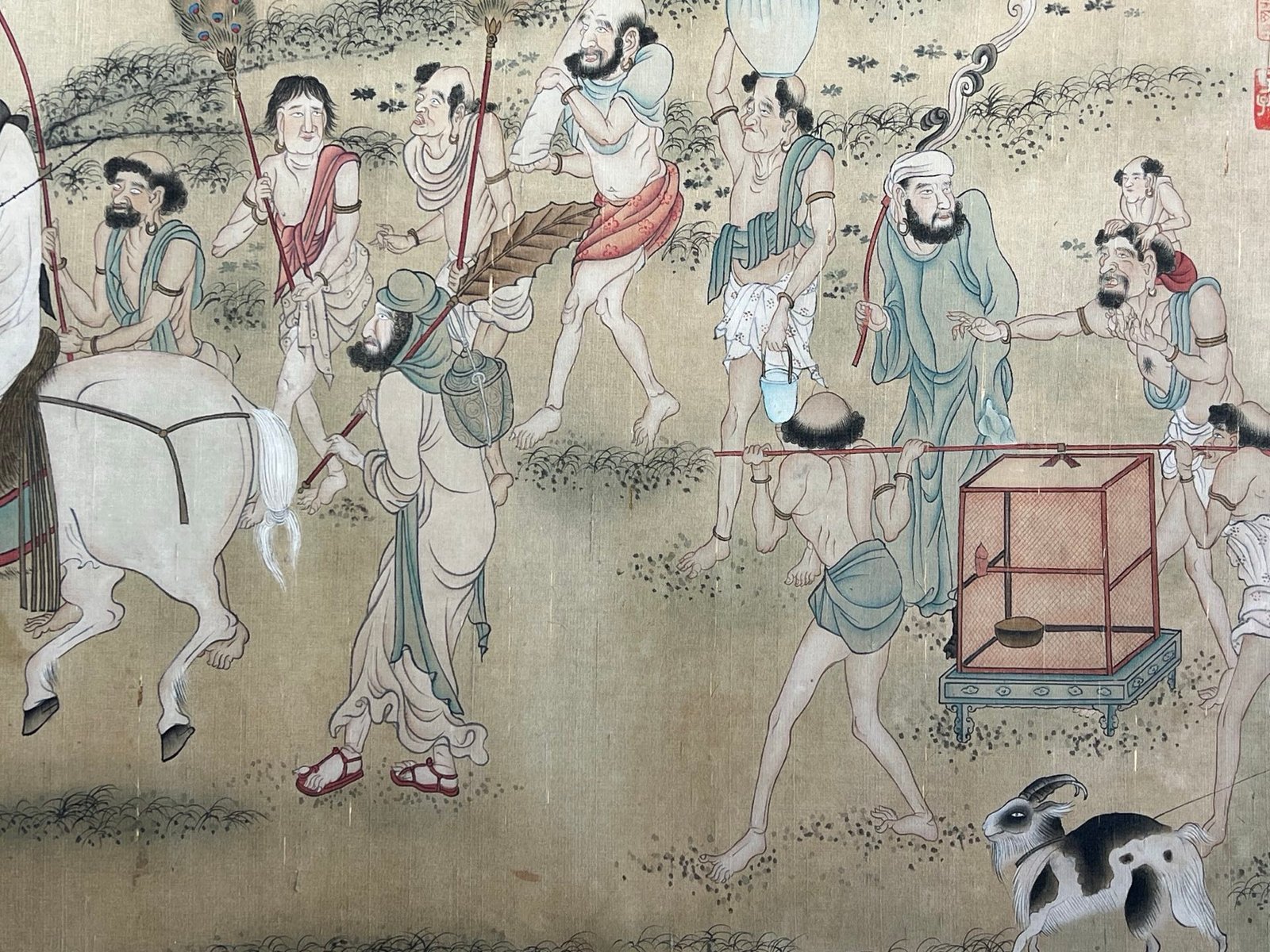Chinese scroll painting Yan Liben