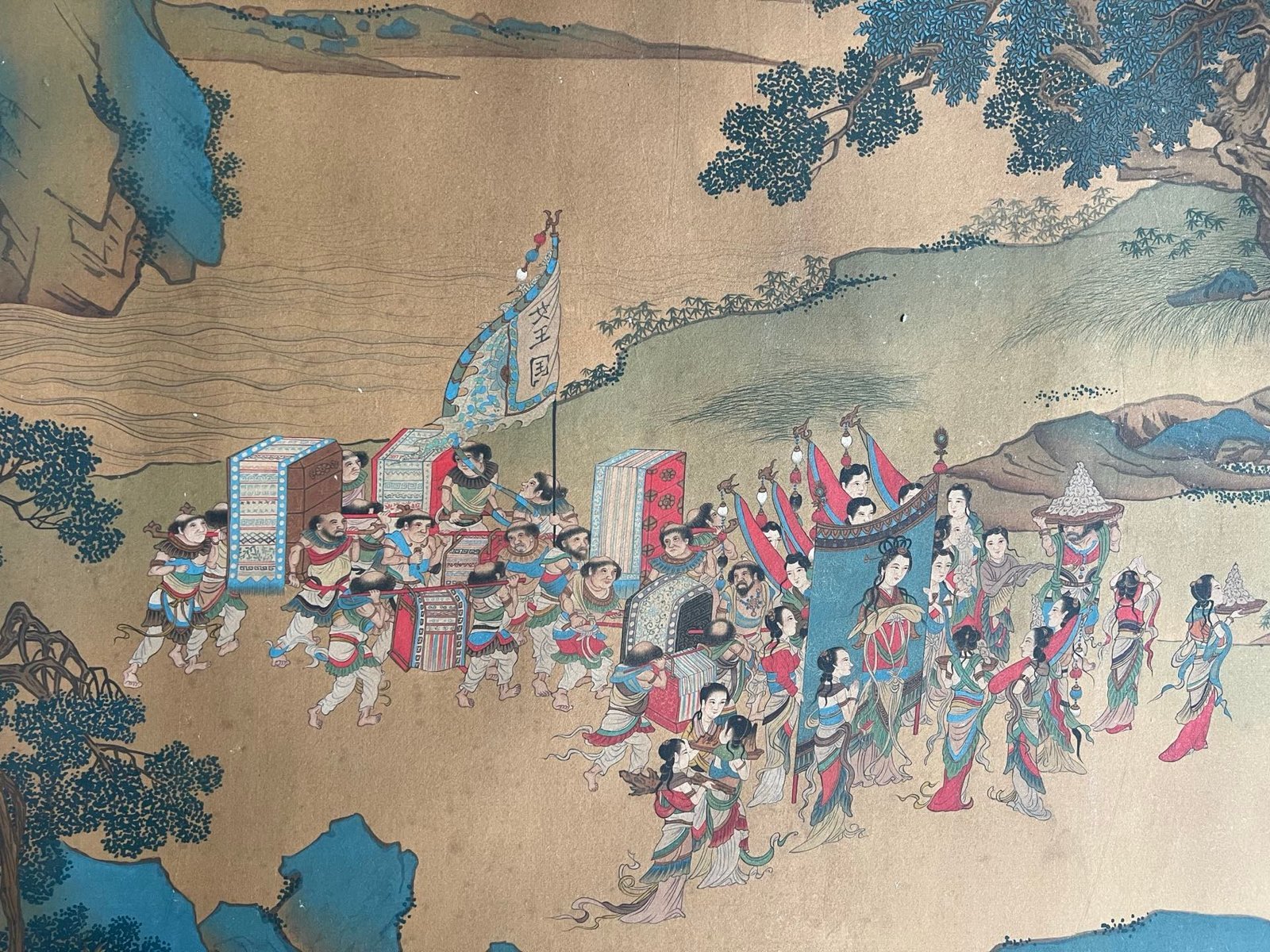 Chinese scroll painting Qiu Ying
