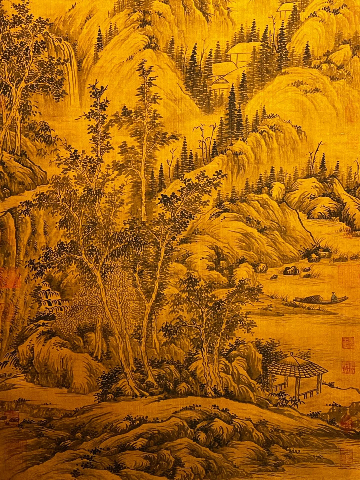 Chinese scroll painting Huainan King Liu