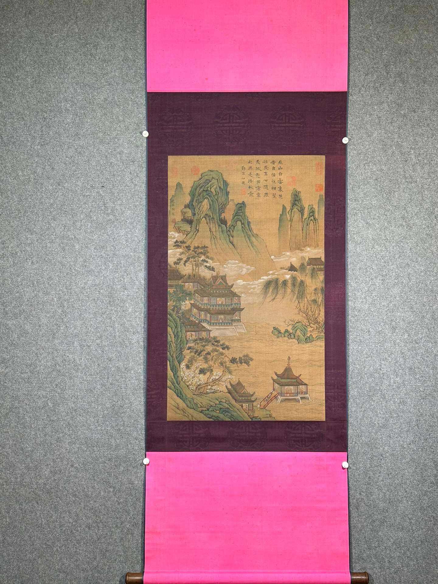 Chinese scroll painting Zhao Boju