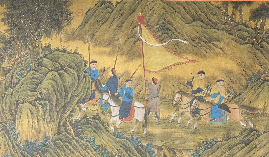 Chinese scroll painting Lang Shining