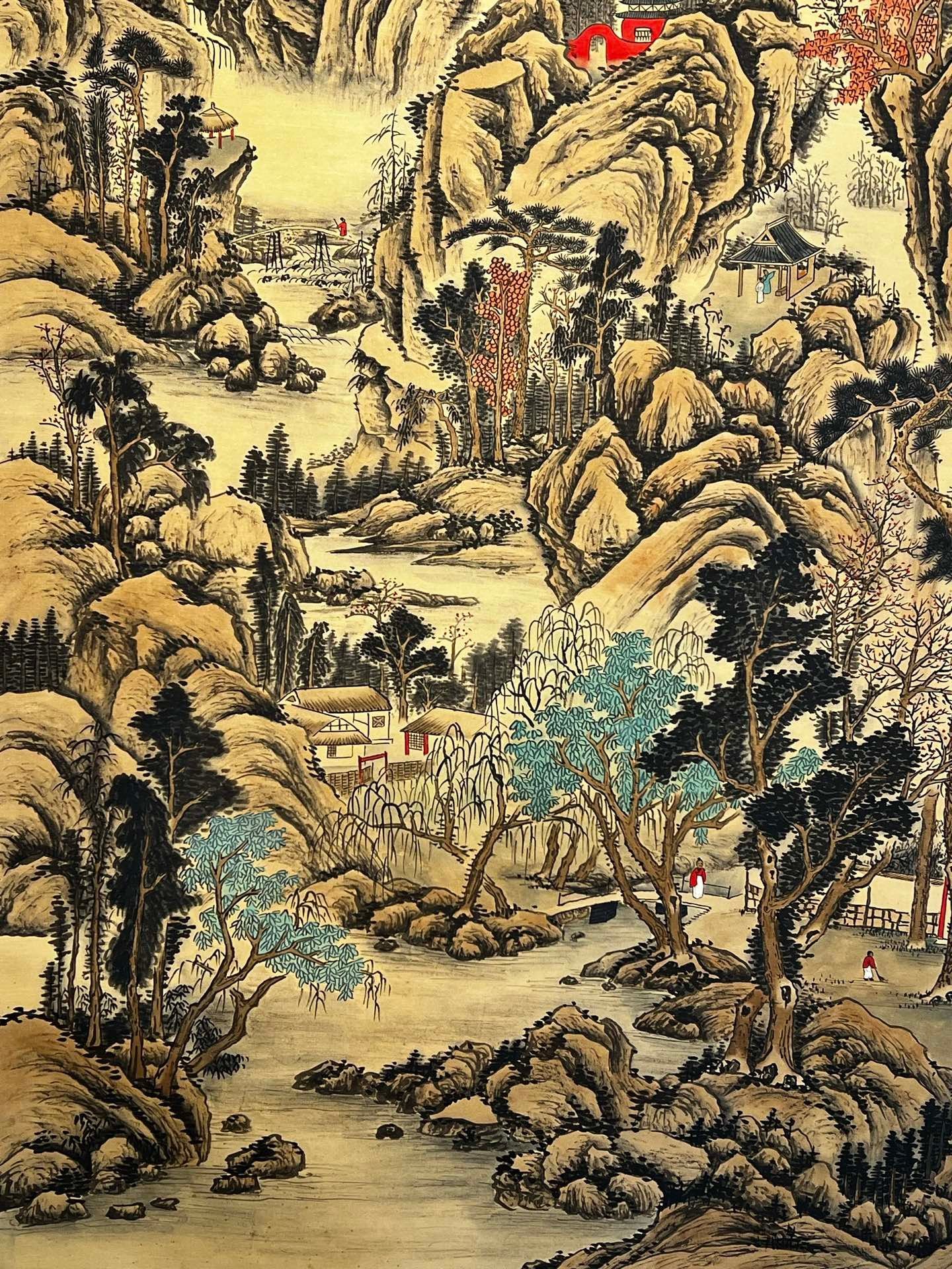 Chinese scroll painting Zhang Daqian