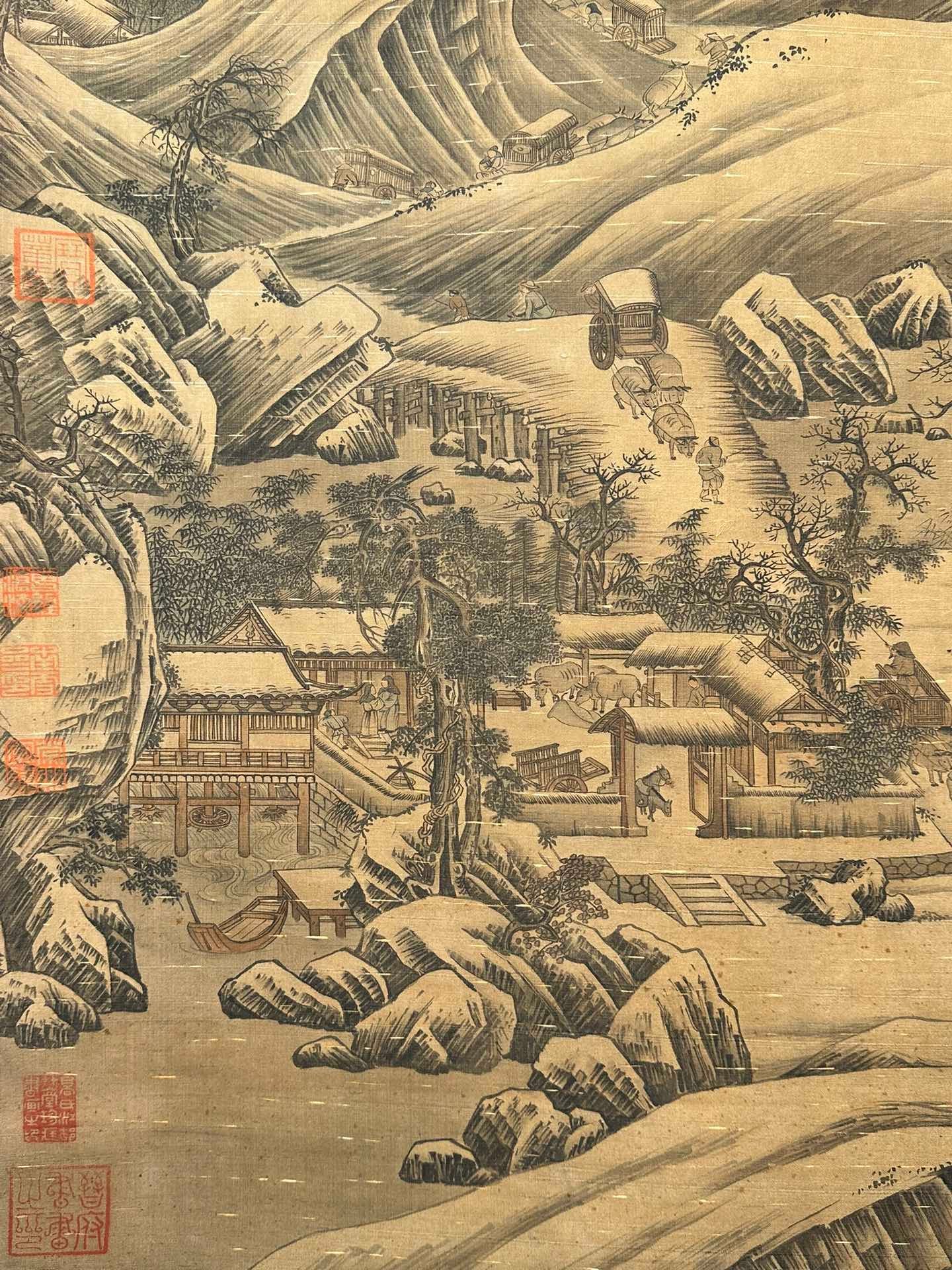 Chinese scroll painting Li Tang