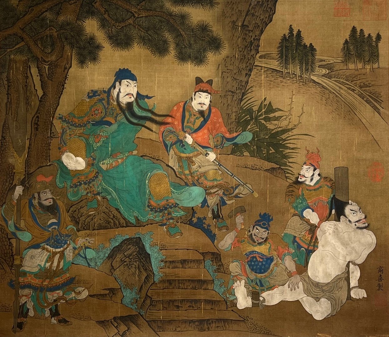 Chinese scroll painting Shangxi
