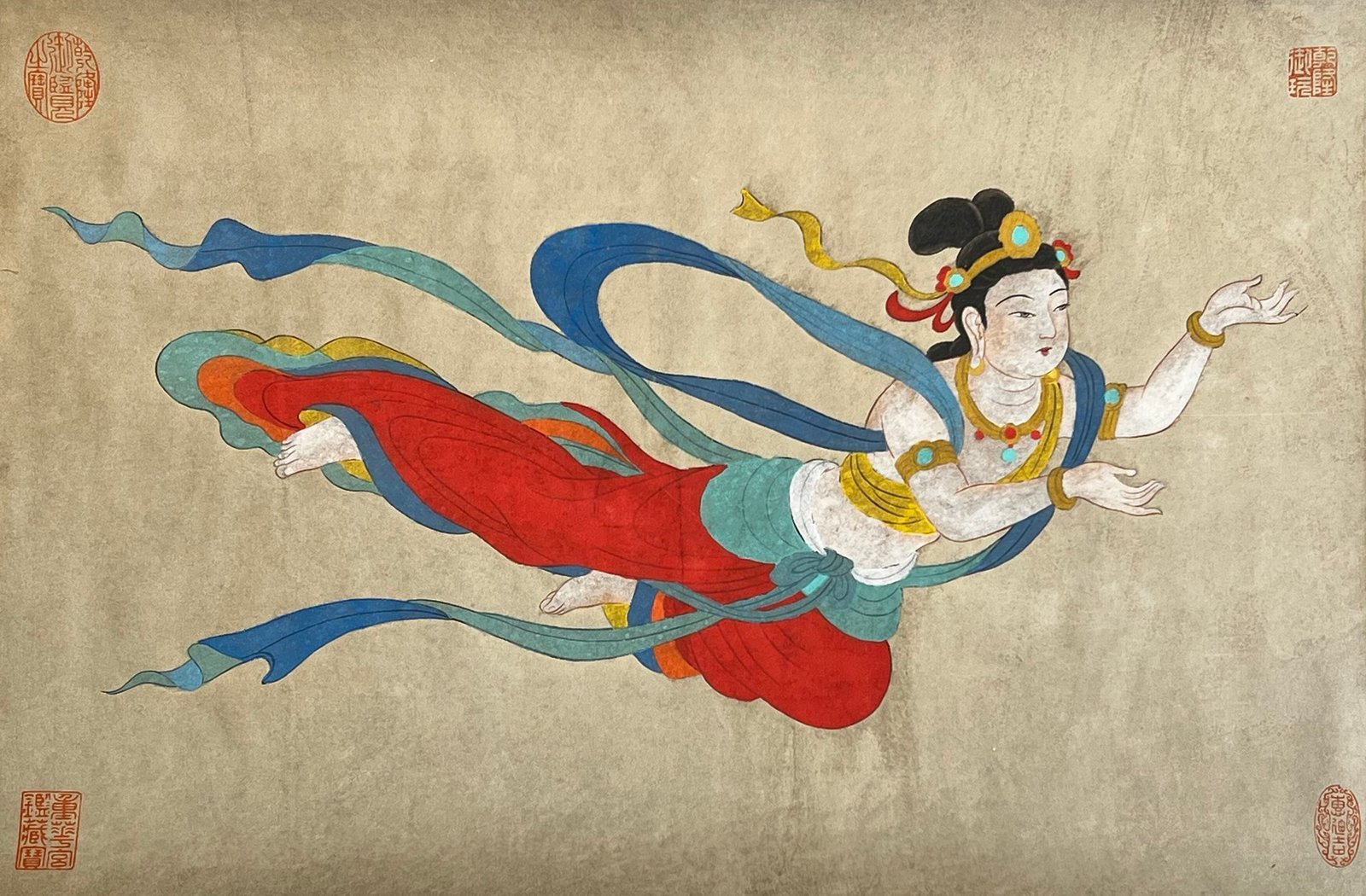 Chinese scroll painting Shun