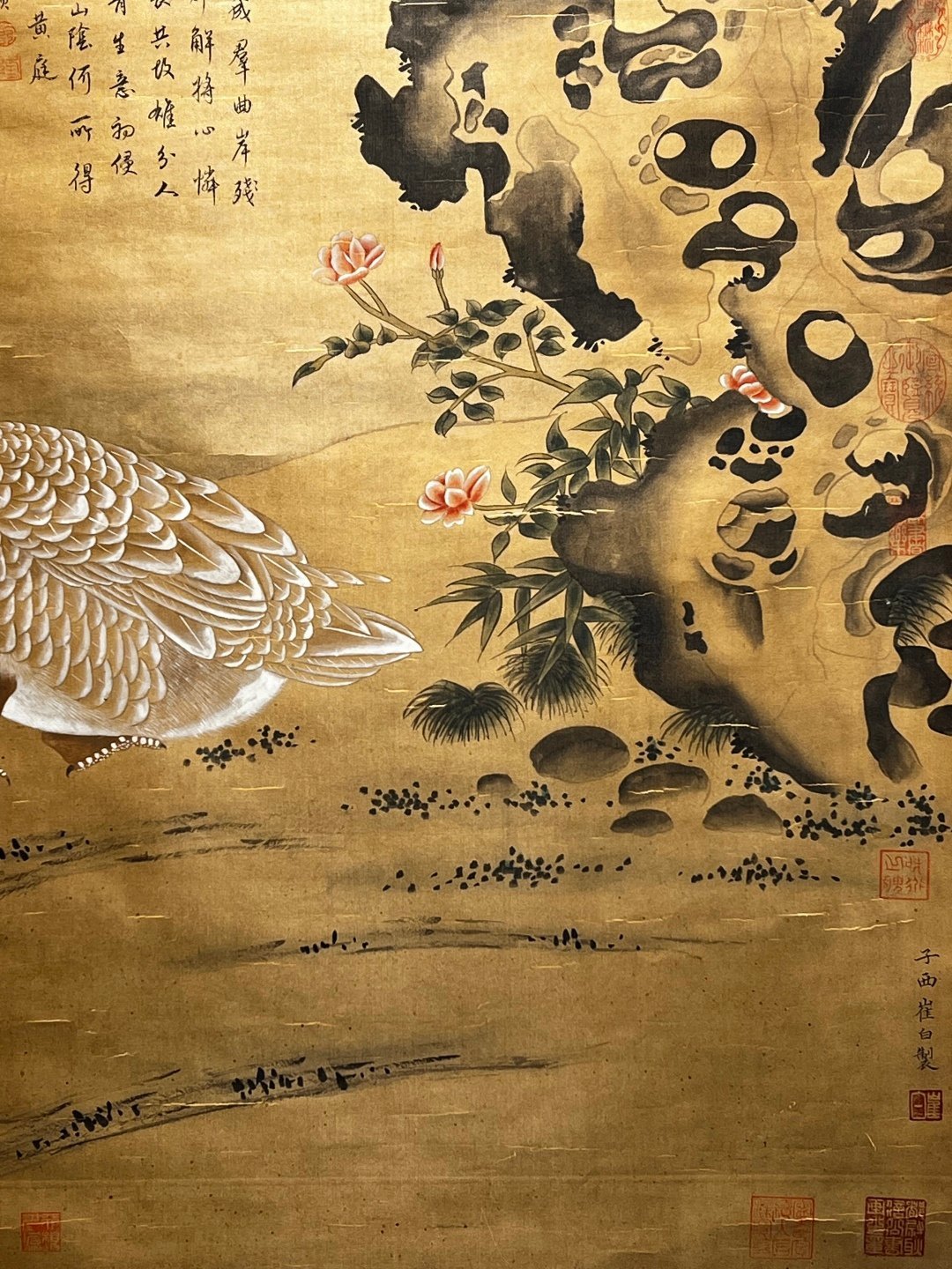 Chinese scroll painting Cui Bai