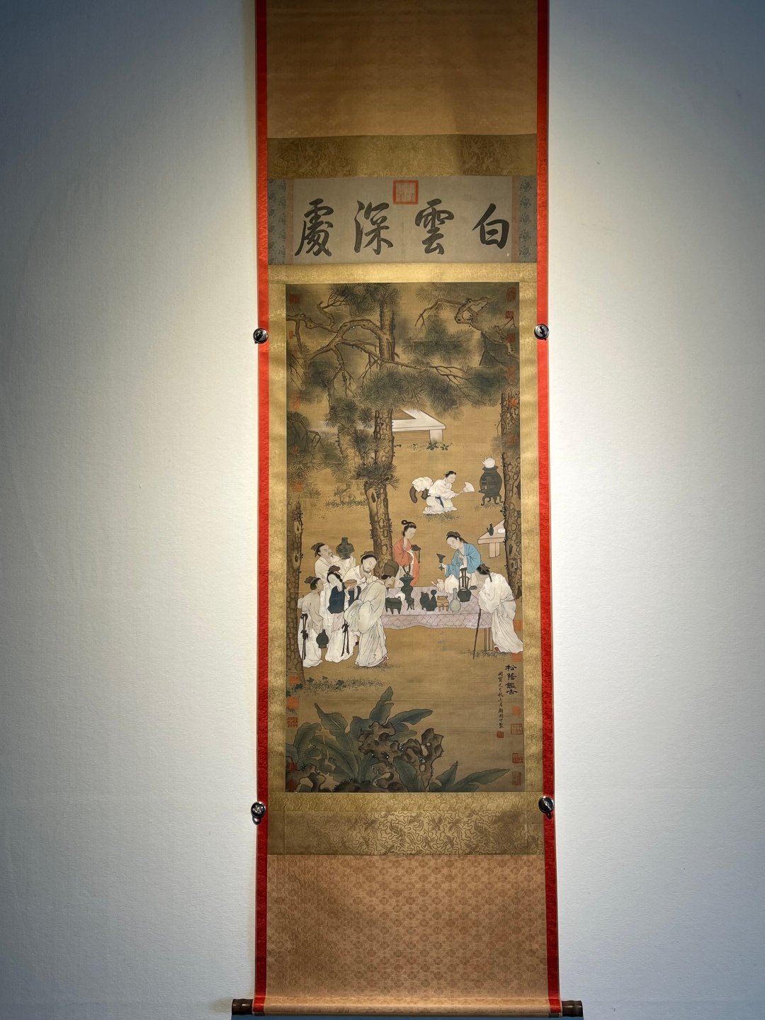 Chinese scroll painting Gu Hongzhong