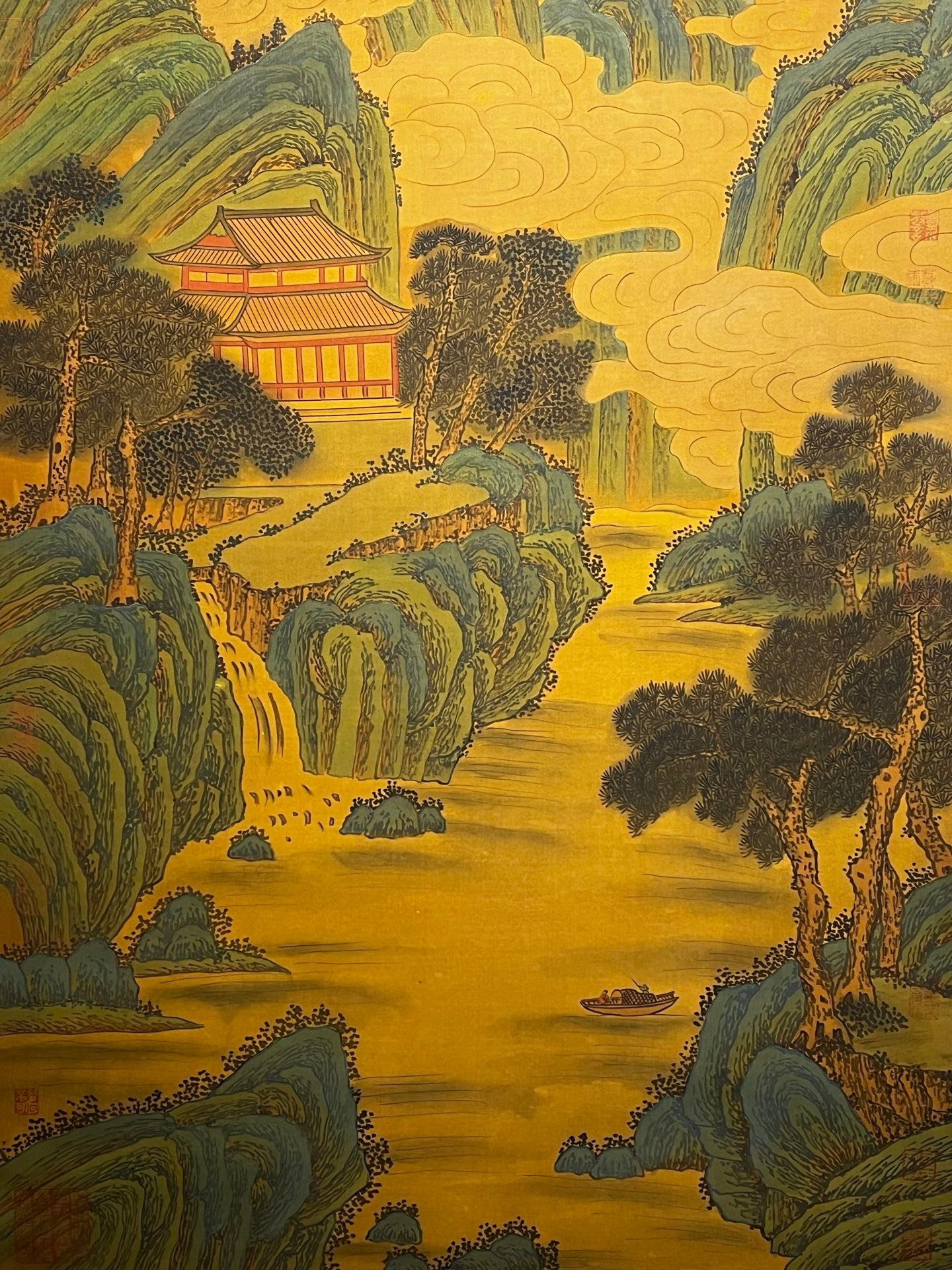Chinese scroll painting Qin Shi Huang
