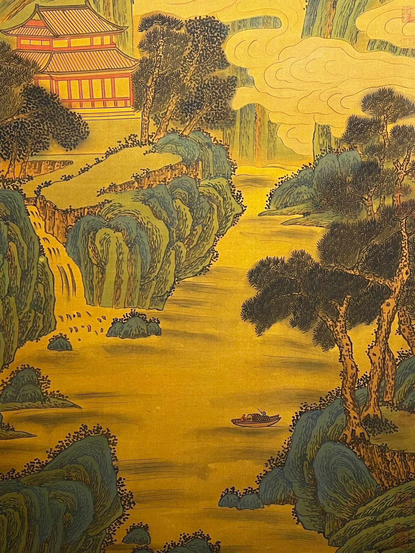 Chinese scroll painting Qin Shi Huang