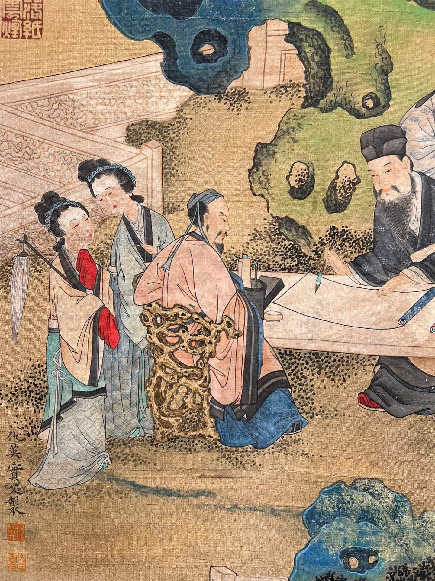 Chinese scroll painting Qiu Ying