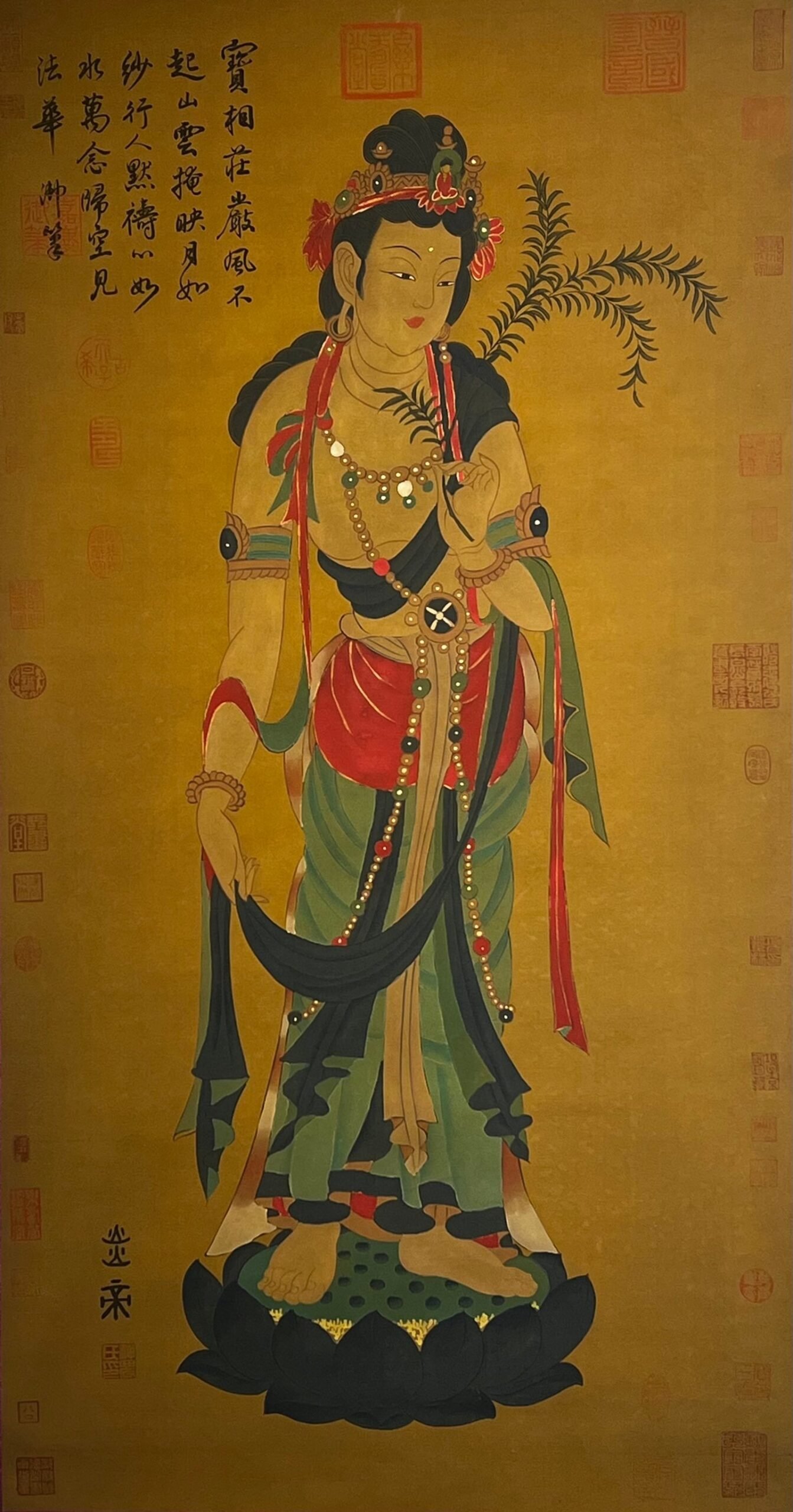 Chinese scroll painting Yan Emperors