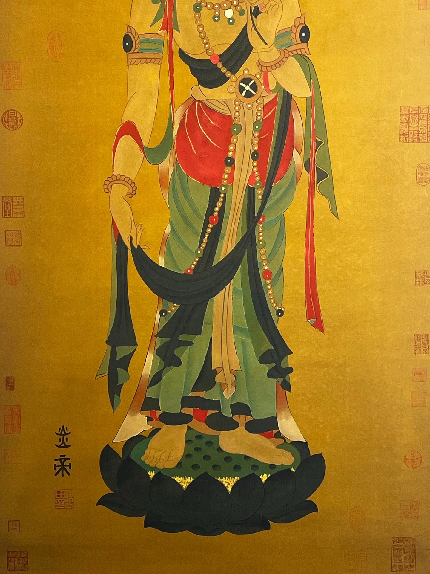 Chinese scroll painting Yan Emperors