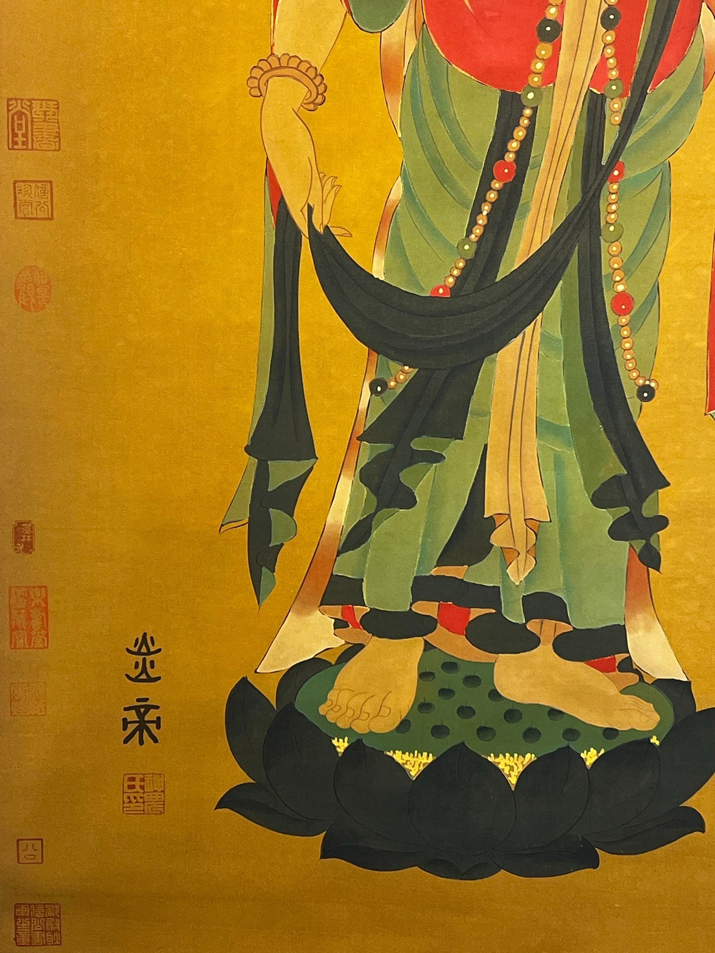 Chinese scroll painting Yan Emperors