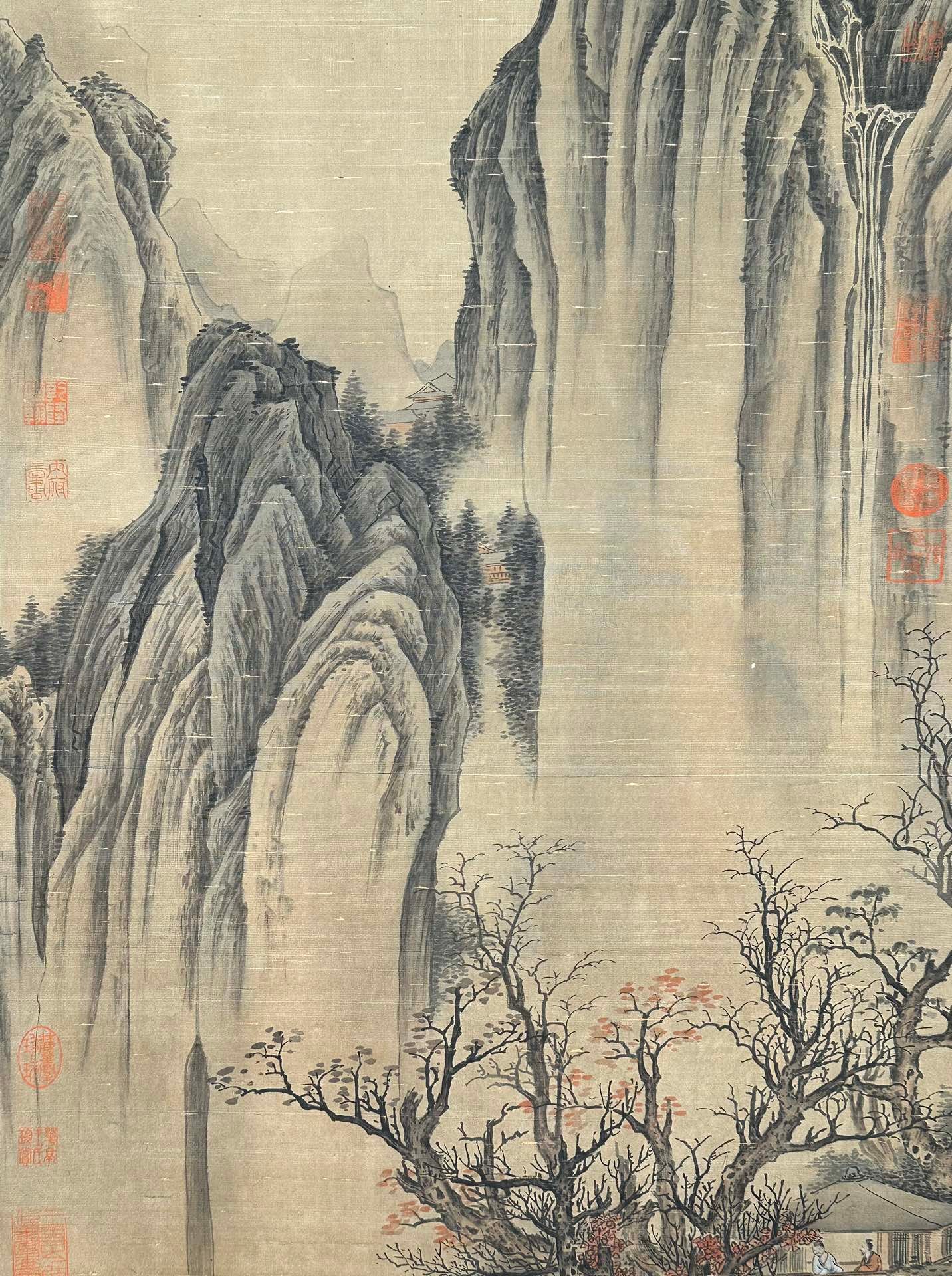 Chinese scroll painting Giant Ran