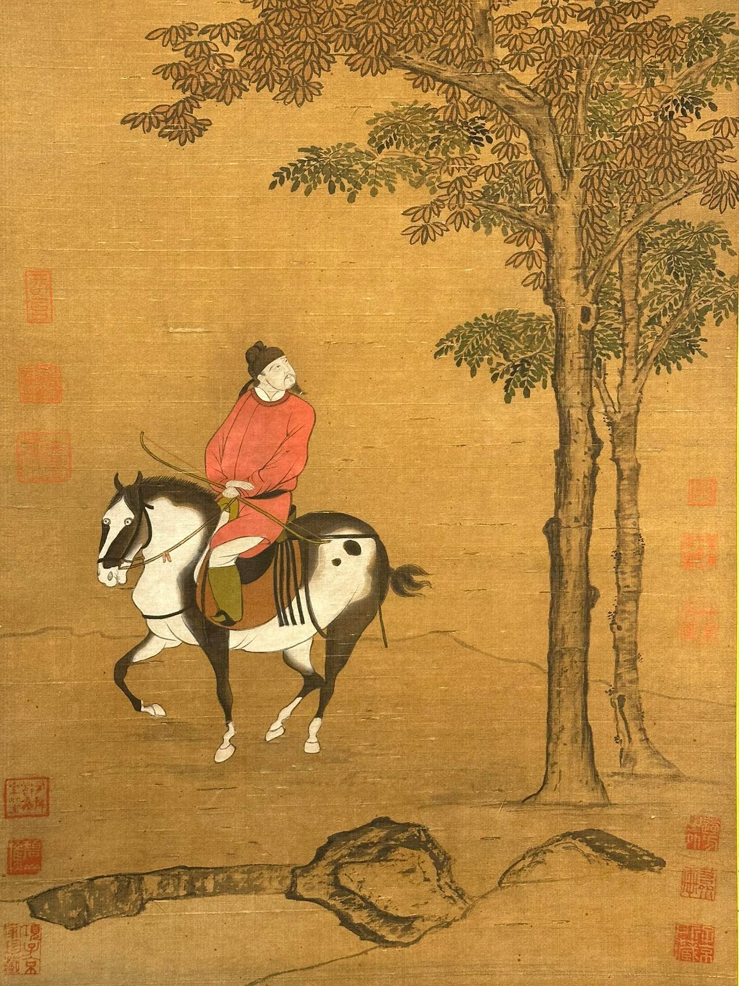 Chinese scroll painting Han Huang