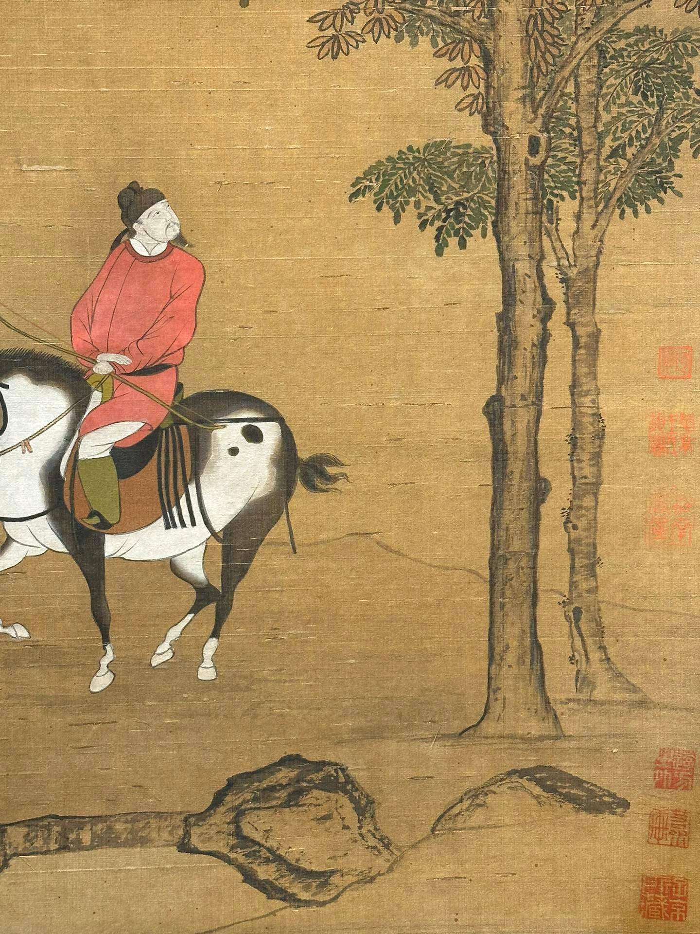 Chinese scroll painting Han Huang