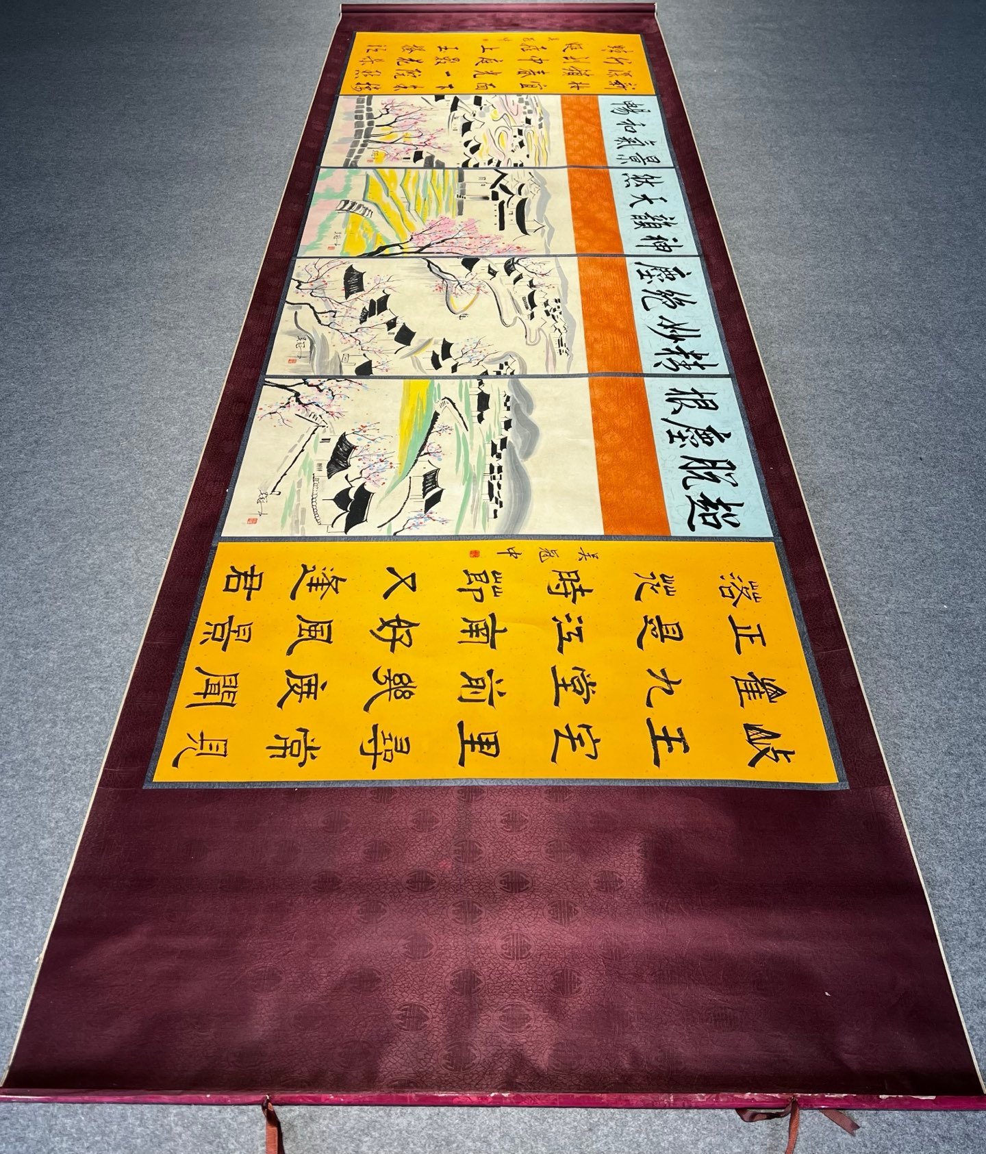 Chinese scroll painting Wu Guanzhong