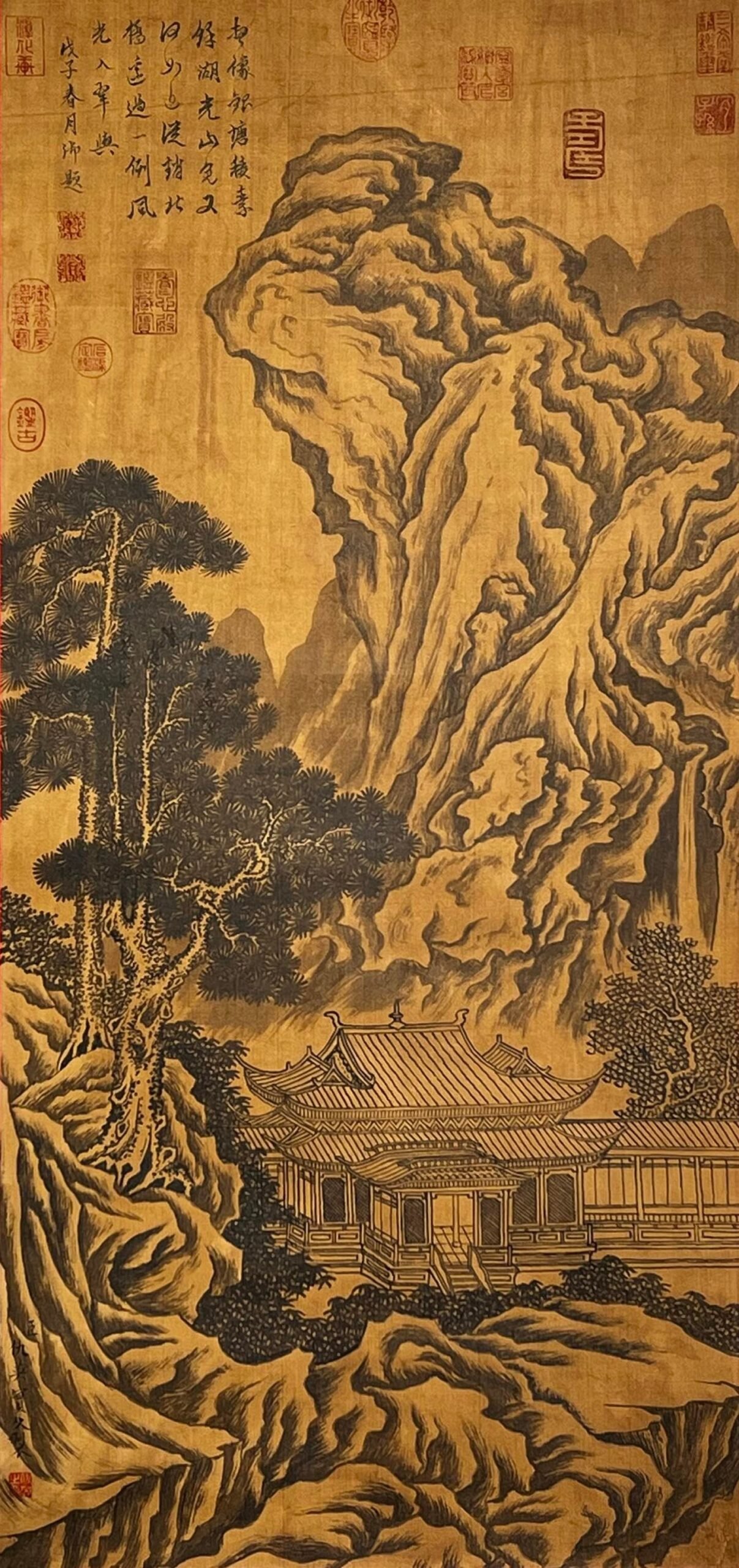 Chinese scroll painting Qiu Ying