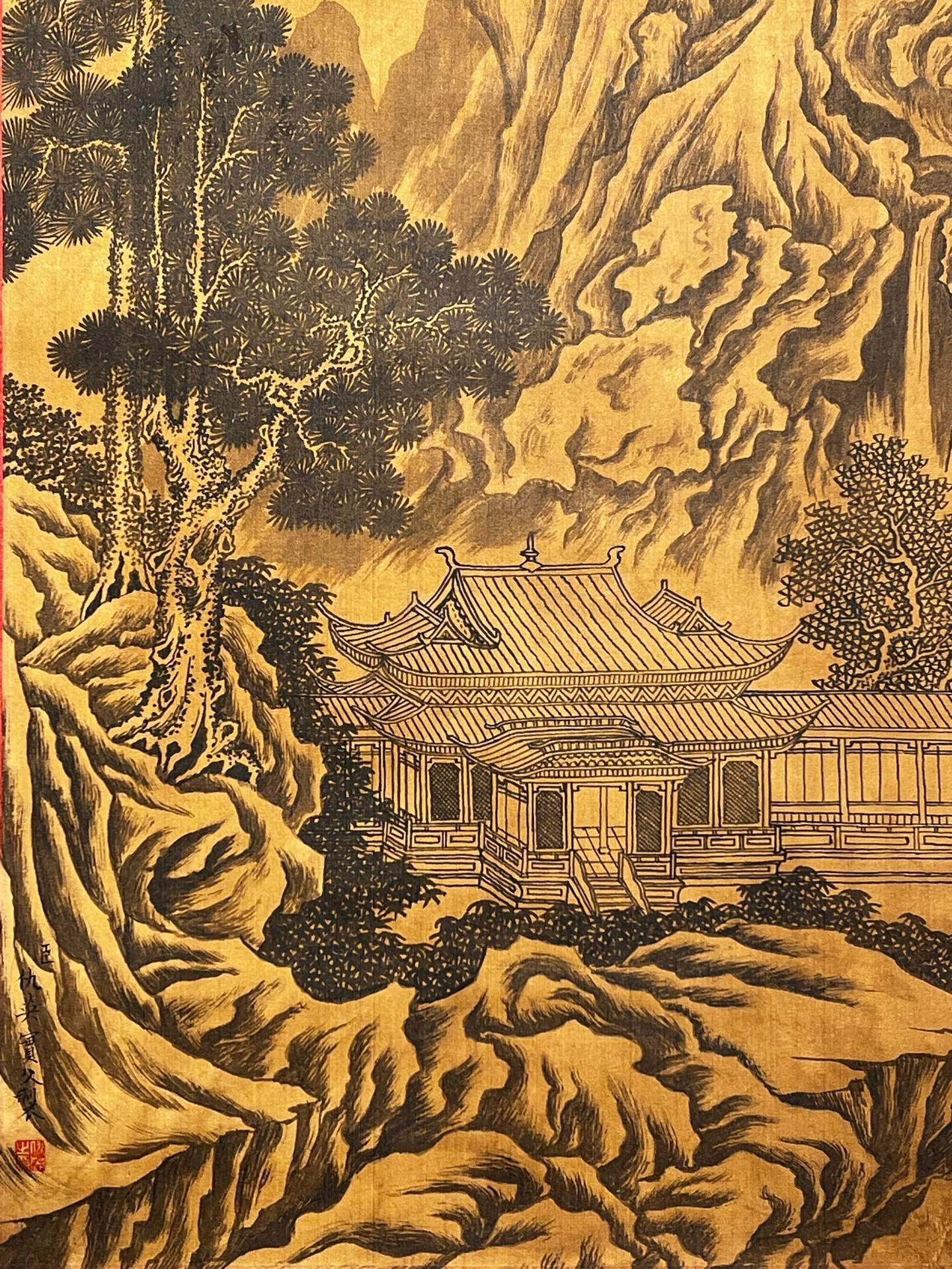 Chinese scroll painting Qiu Ying