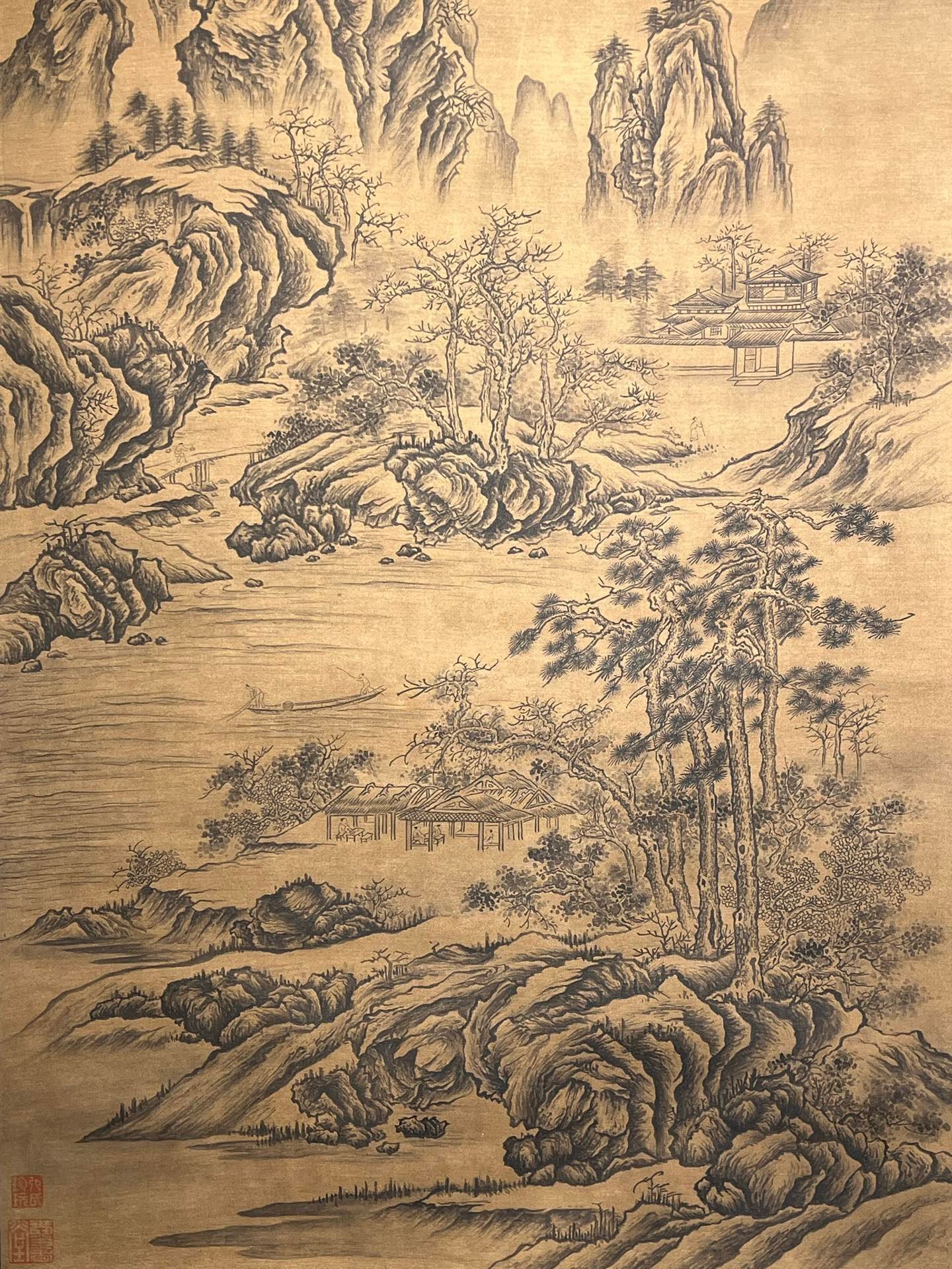 Chinese scroll painting Tang Yin