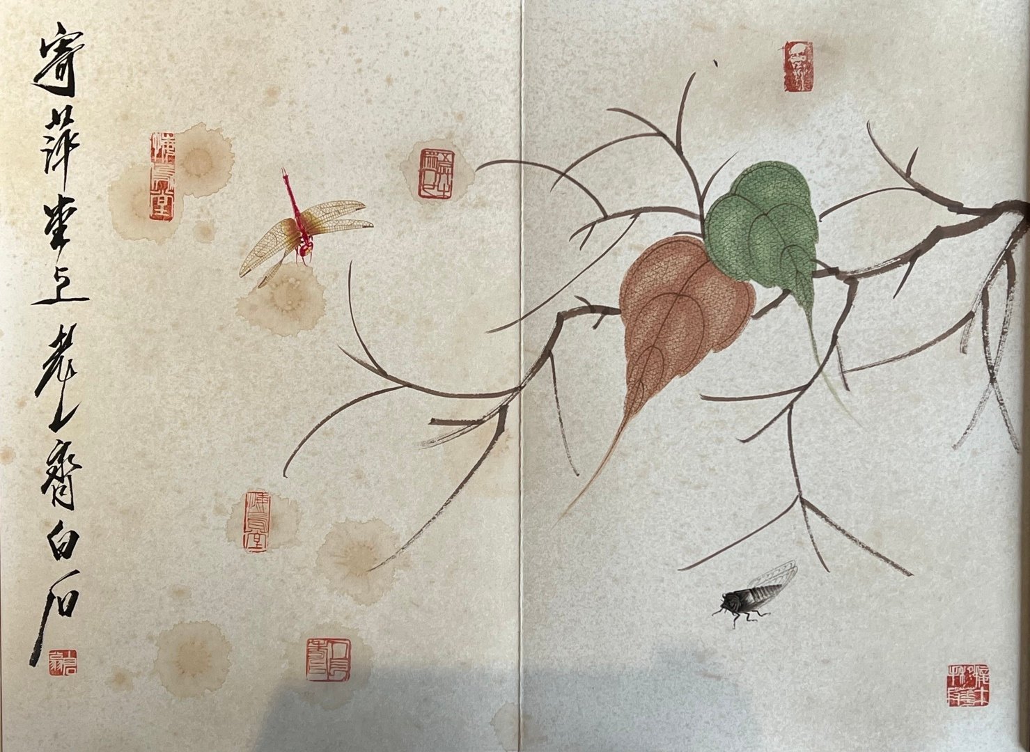 Chinese scroll painting Qi Baishi