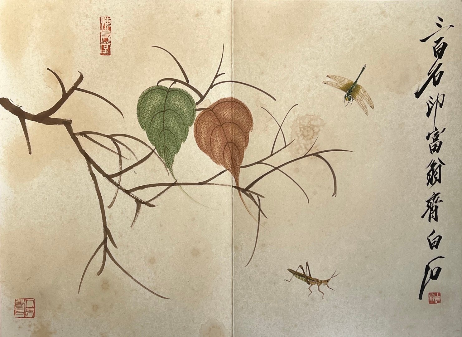 Chinese scroll painting Qi Baishi