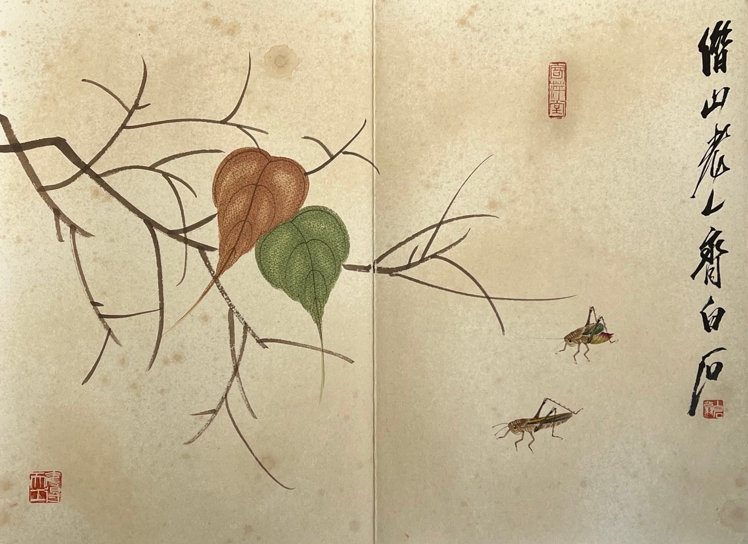Chinese scroll painting Qi Baishi