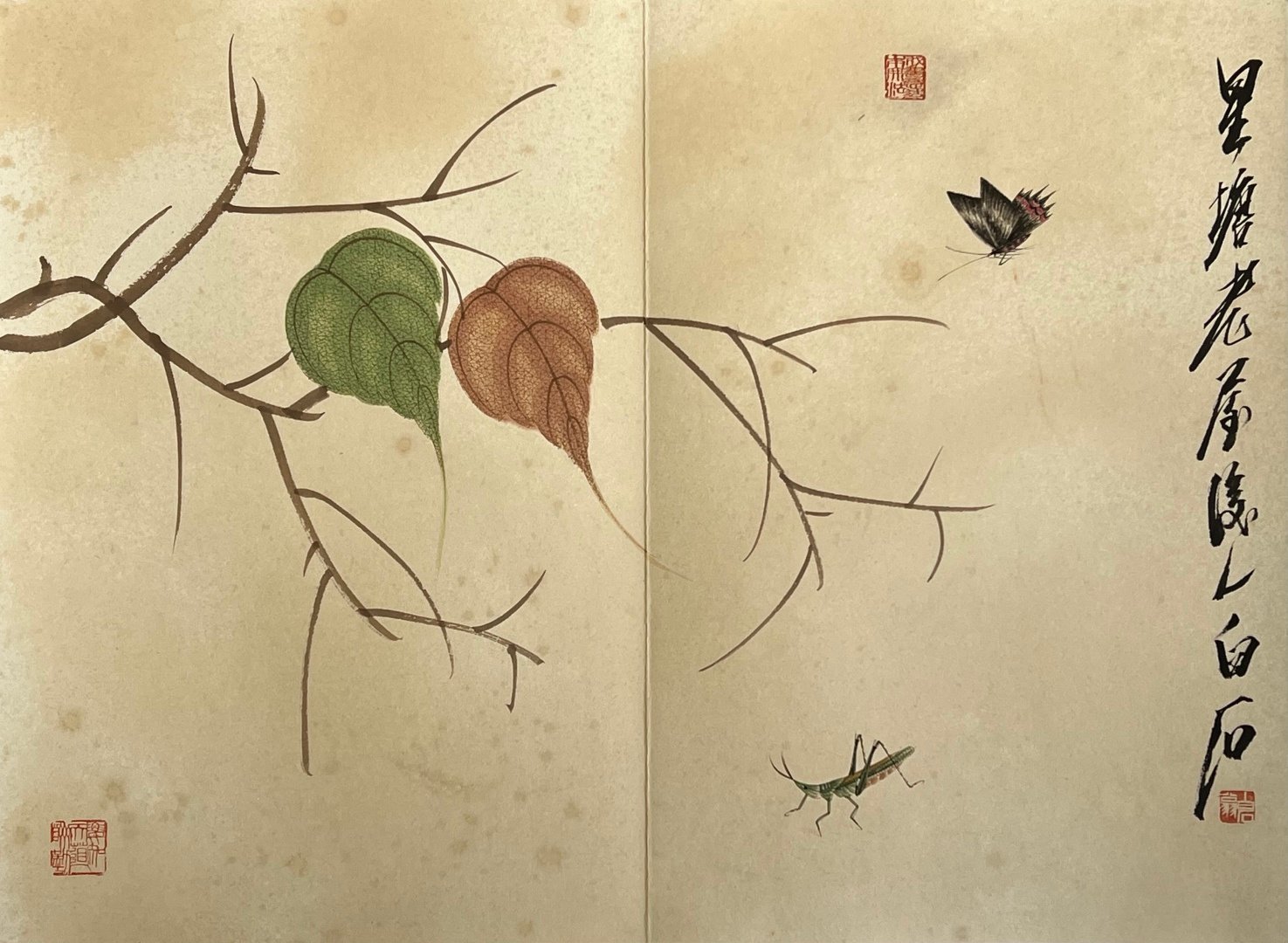 Chinese scroll painting Qi Baishi