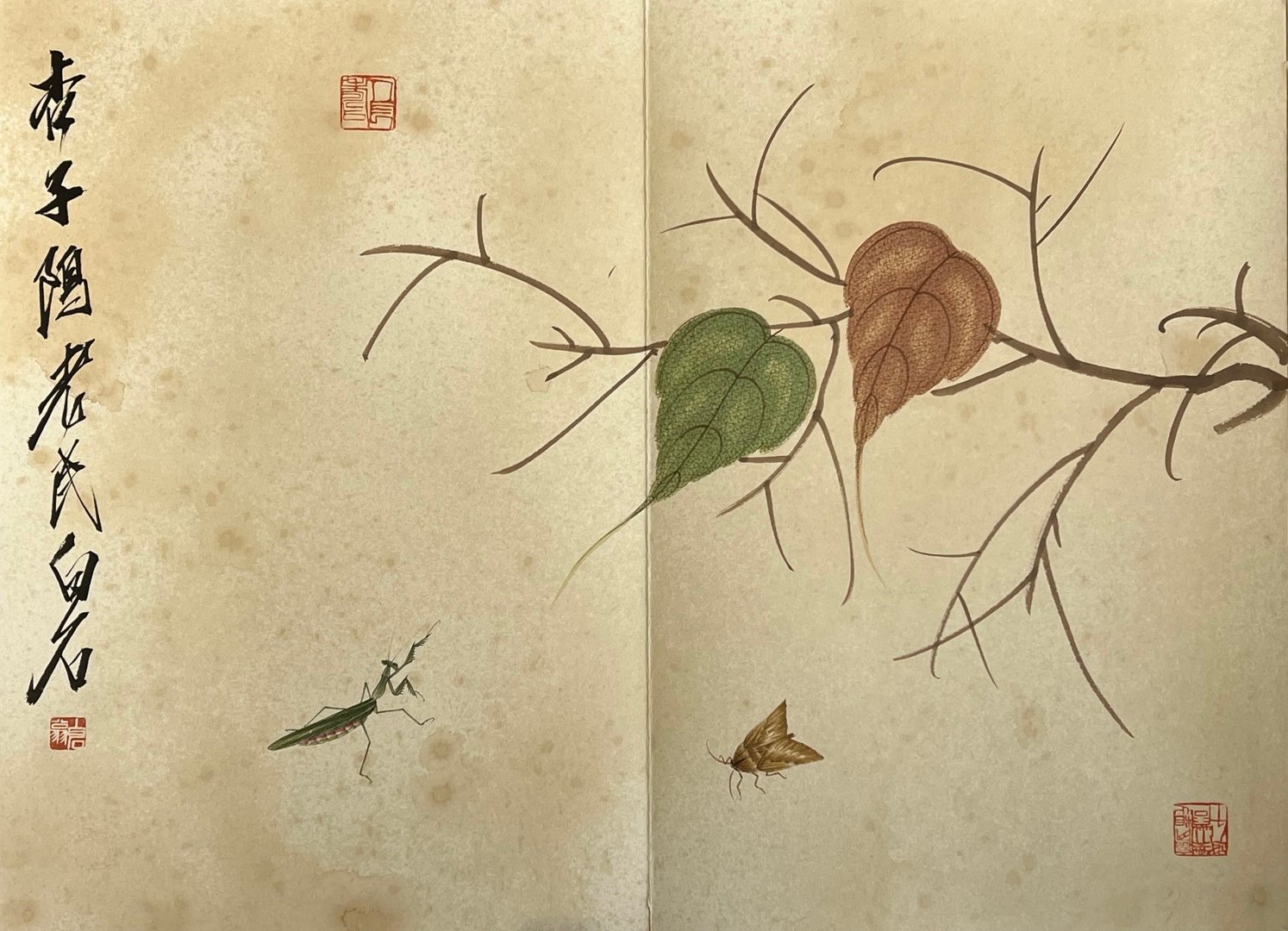 Chinese scroll painting Qi Baishi