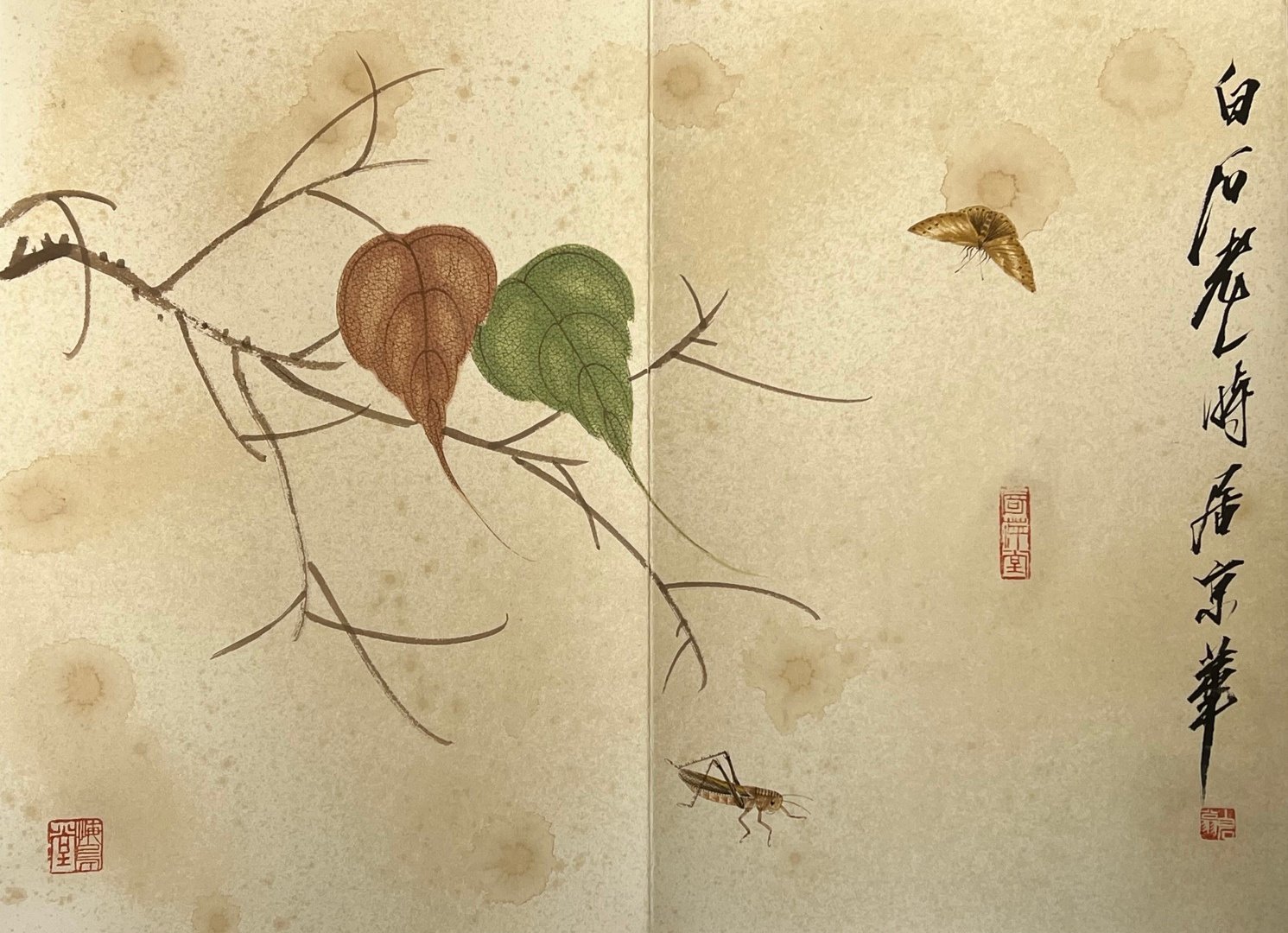 Chinese scroll painting Qi Baishi