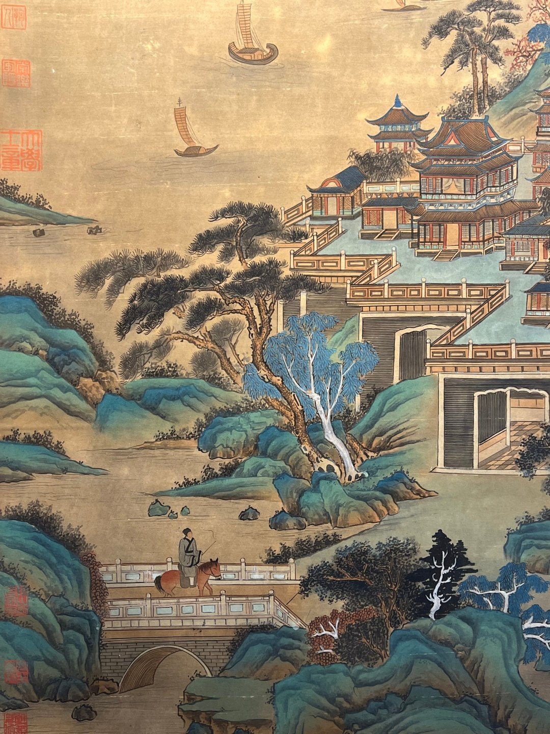 Chinese scroll painting Zhan Ziqian